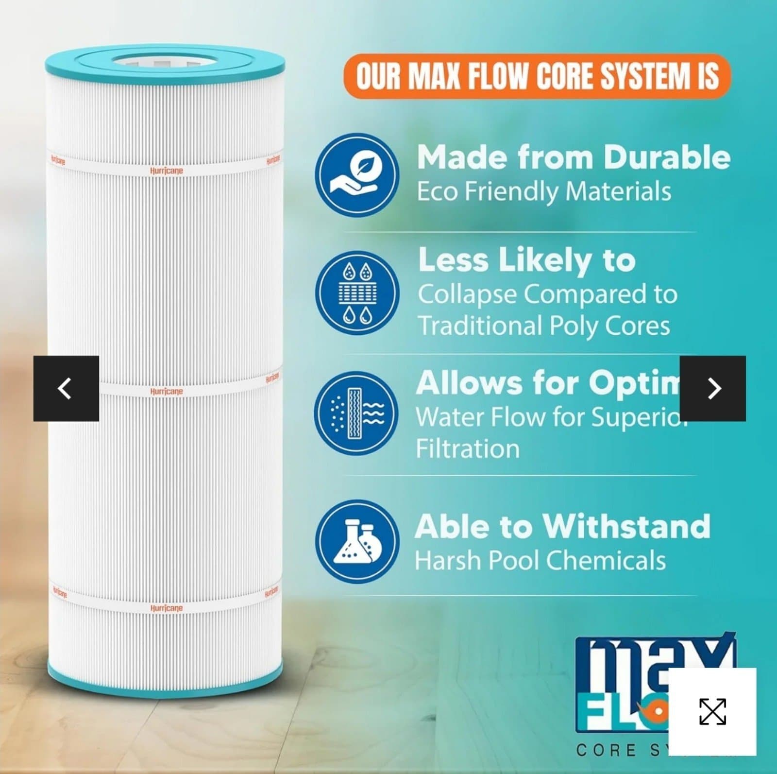 Pleatco Elite Aseptic Spa Filter Replacement Filter Cartridge - Thumbnail 2