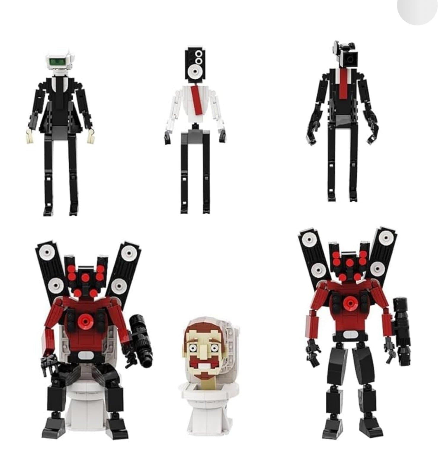 Skibidi Toilet Lego Blocks Toilet Man/Speaker/Cameraman/TV Man - Image 1