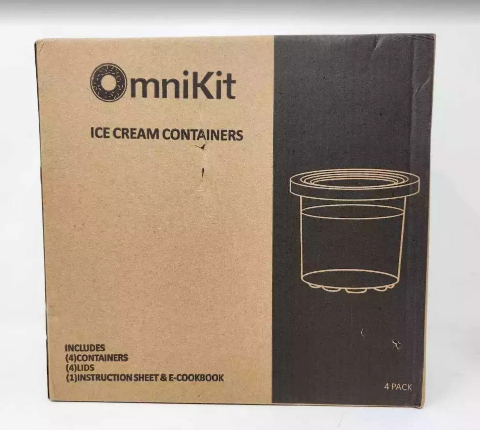 OmniKit 4 pack ice cream freezer containers for ice cream maker - Thumbnail 3
