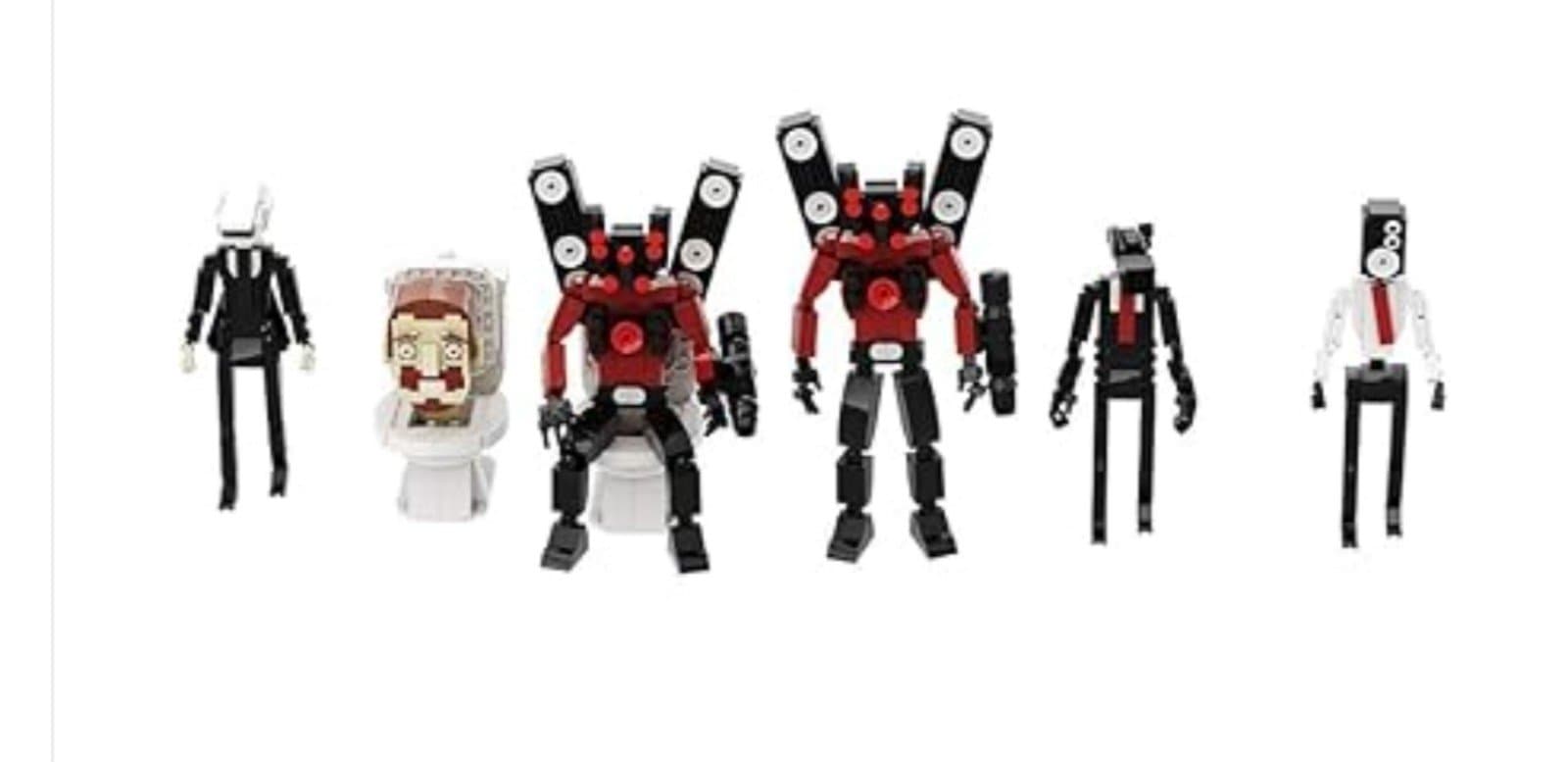 Skibidi Toilet Lego Blocks Toilet Man/Speaker/Cameraman/TV Man - Thumbnail 2