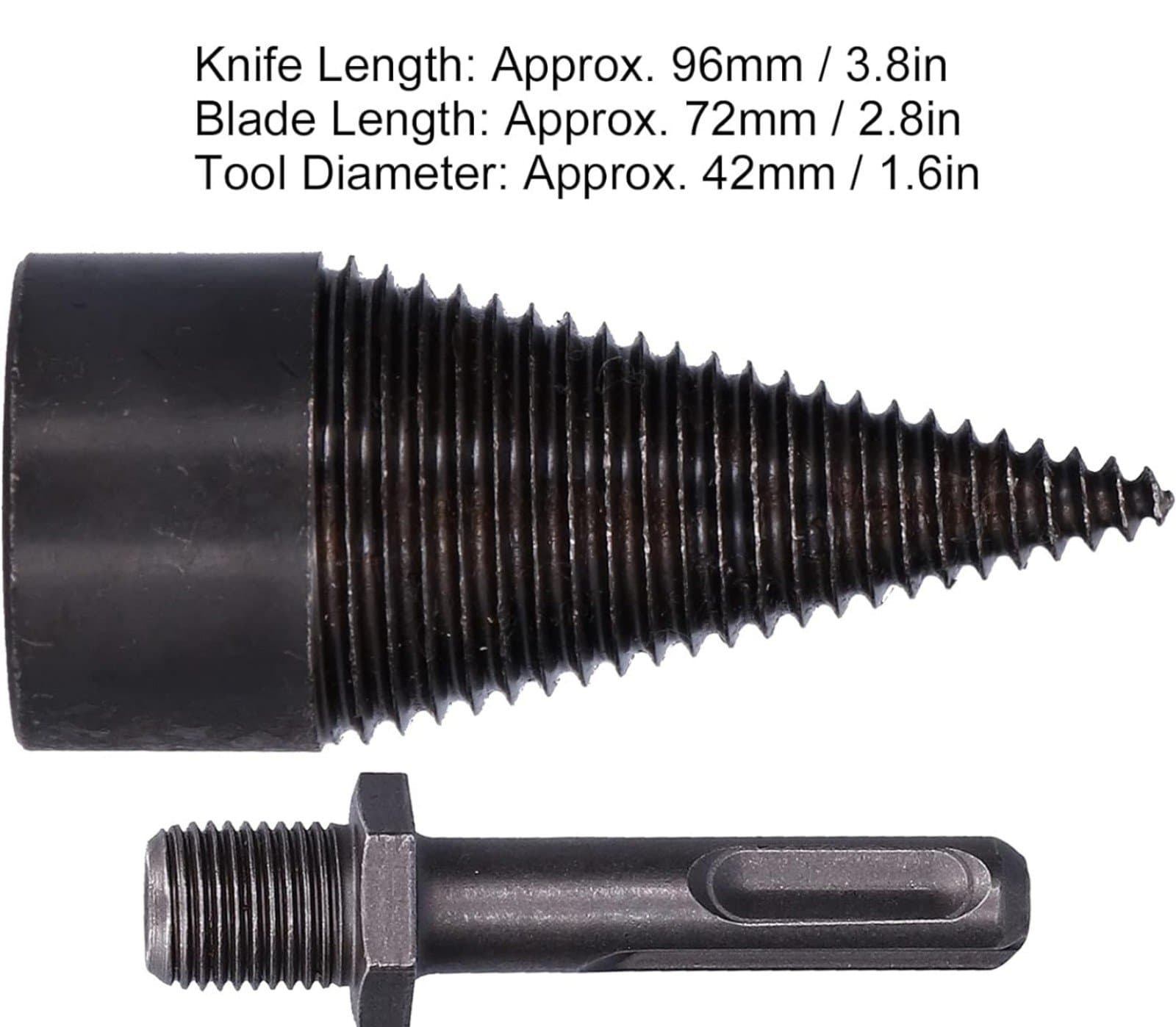 Wood Drill Cone Bit, Hard Wood Chopping Tool 4pc - Thumbnail 6