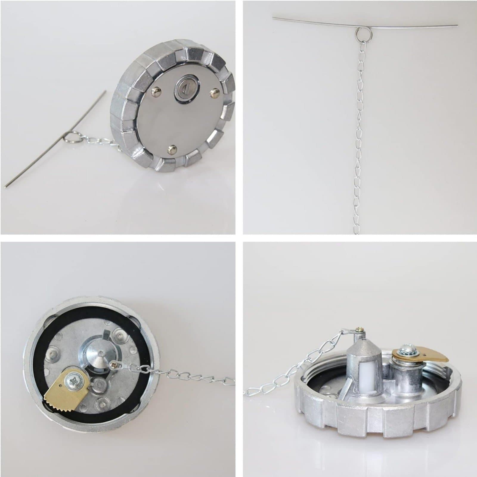 Locking Diesel Fuel Cap Compatible with Freightliner Kenworth Western Star - Thumbnail 6