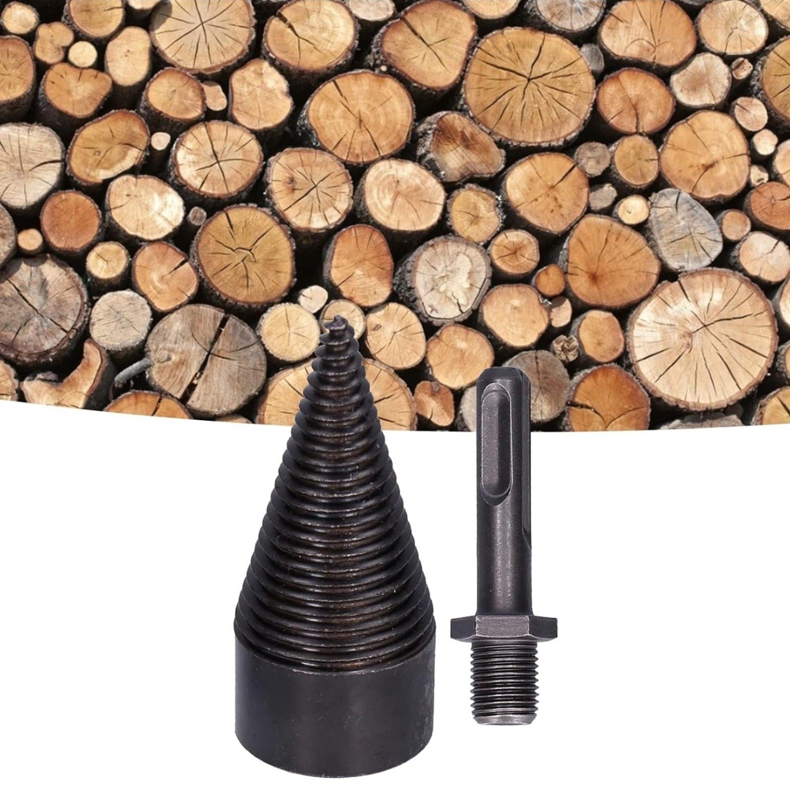 Wood Drill Cone Bit, Hard Wood Chopping Tool 4pc - Thumbnail 5