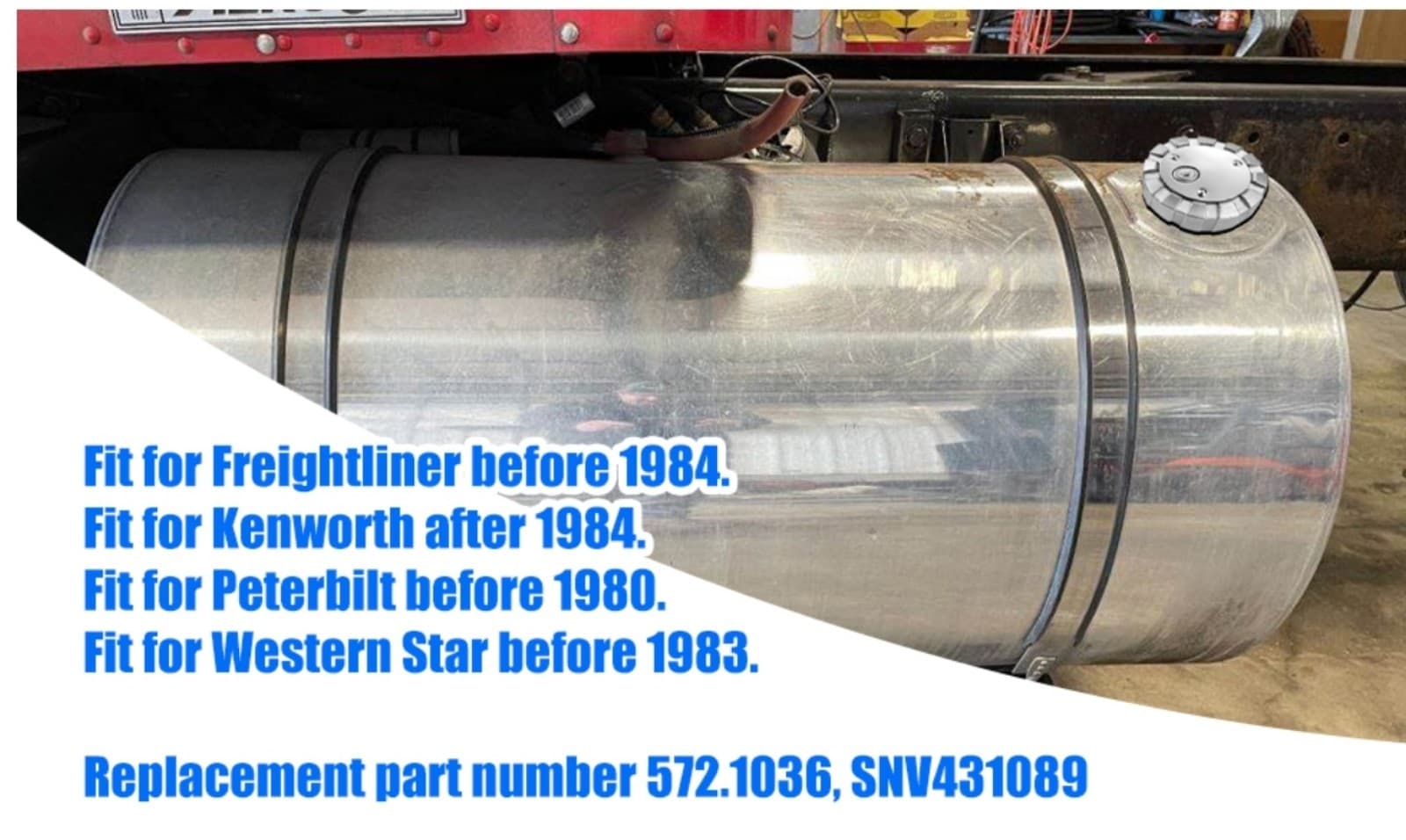 Locking Diesel Fuel Cap Compatible with Freightliner Kenworth Western Star - Thumbnail 7