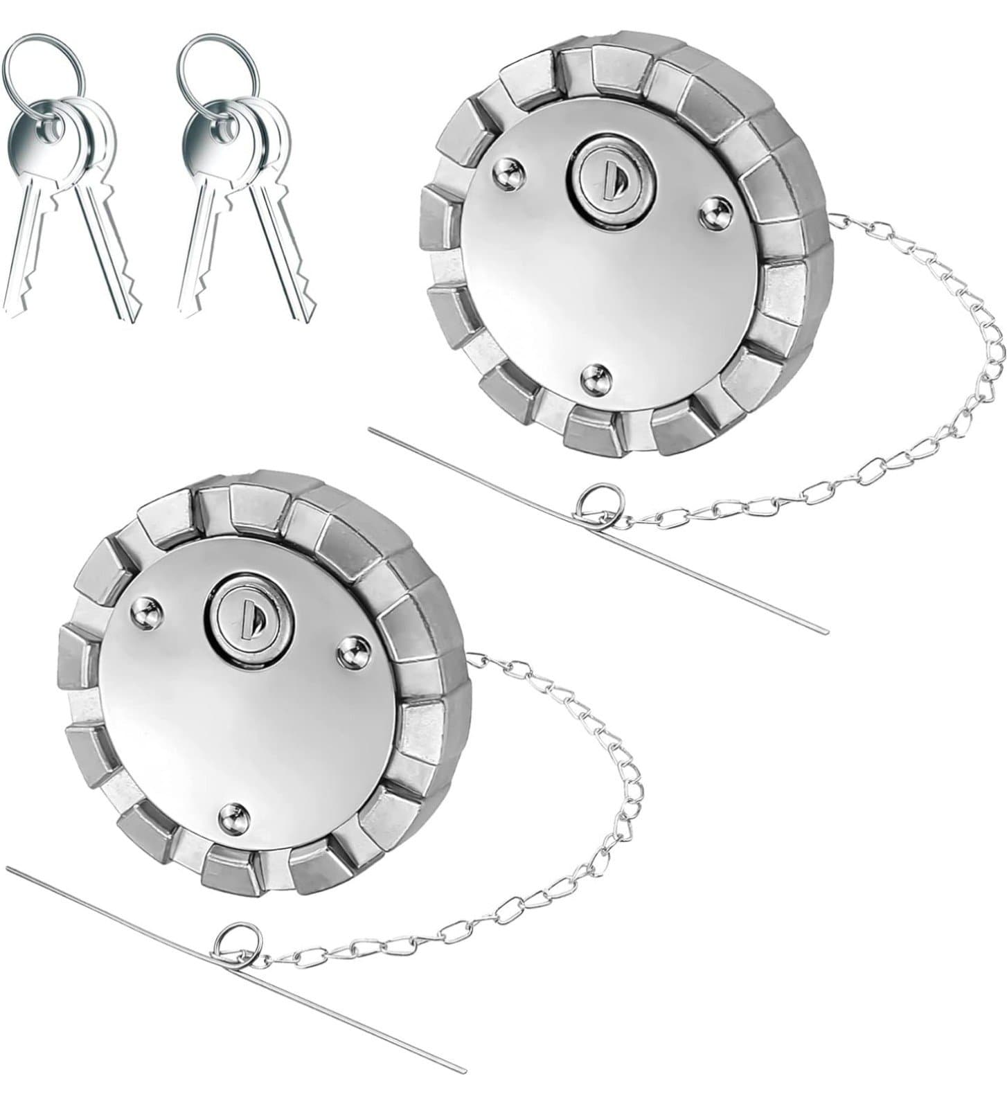 Locking Diesel Fuel Cap Compatible with Freightliner Kenworth Western Star - Image 1