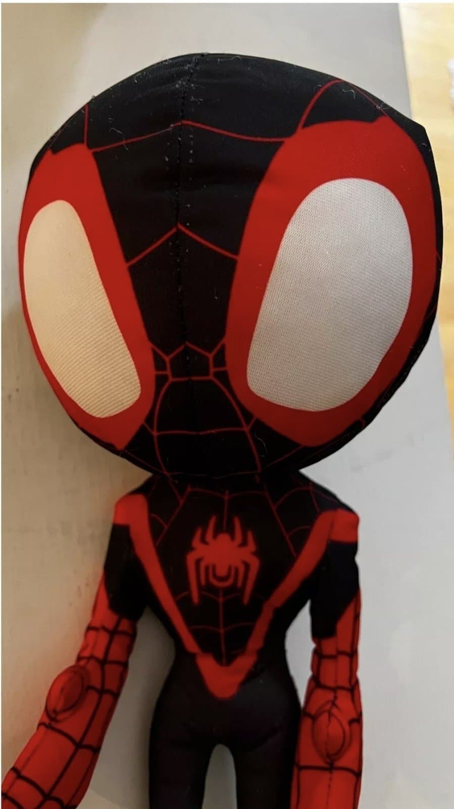 Black Spiderman Plush Toy XL 24'' Miles Morales Spiderman - Image 1