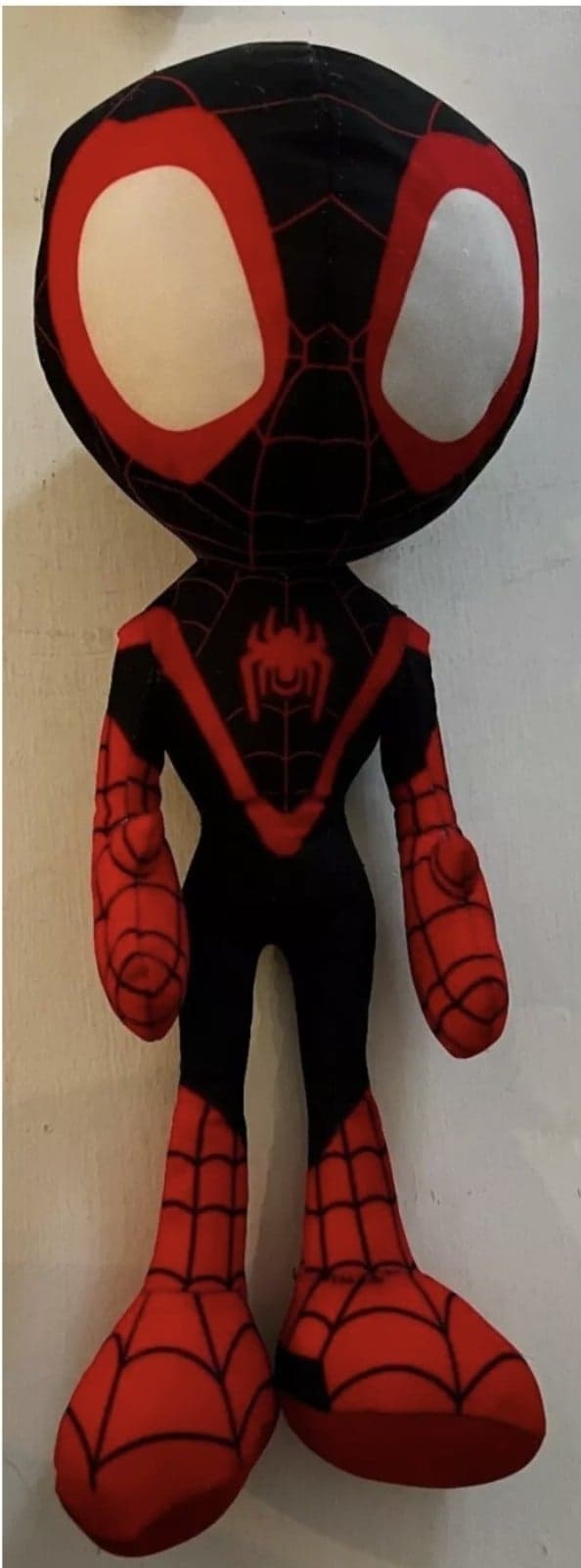 Black Spiderman Plush Toy XL 24'' Miles Morales Spiderman - Thumbnail 3