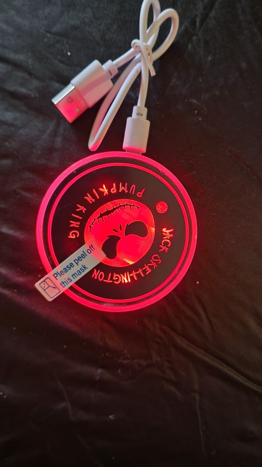 Car Cupholder Lights Jack Skellington Pumpkin King - Thumbnail 9