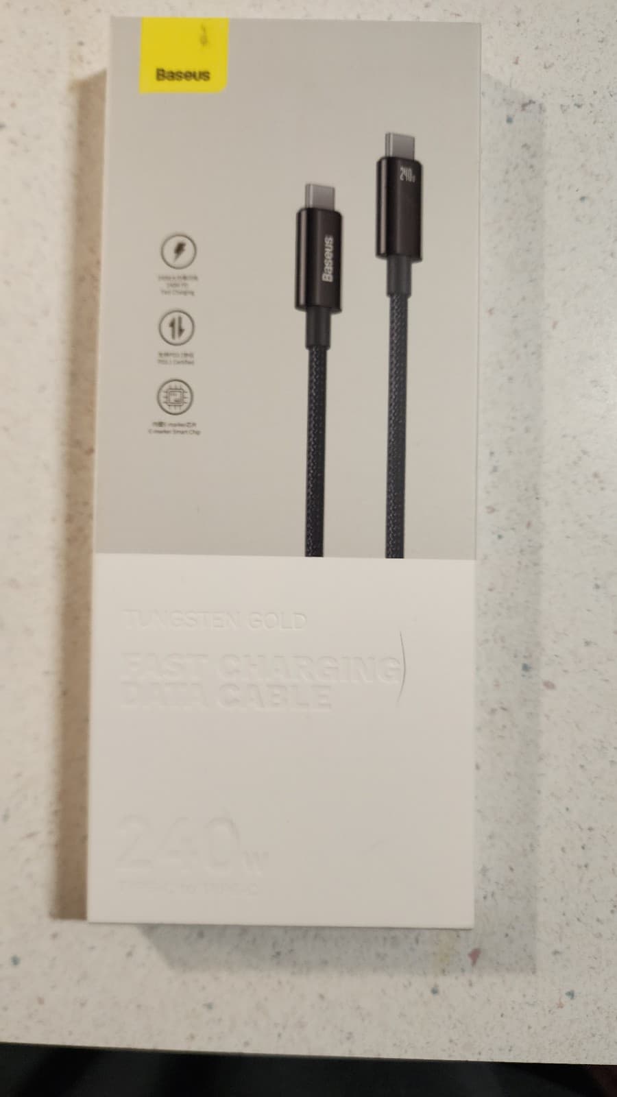 Super Fast Charging Cord 240W Sync & Charge 72" - Image 1