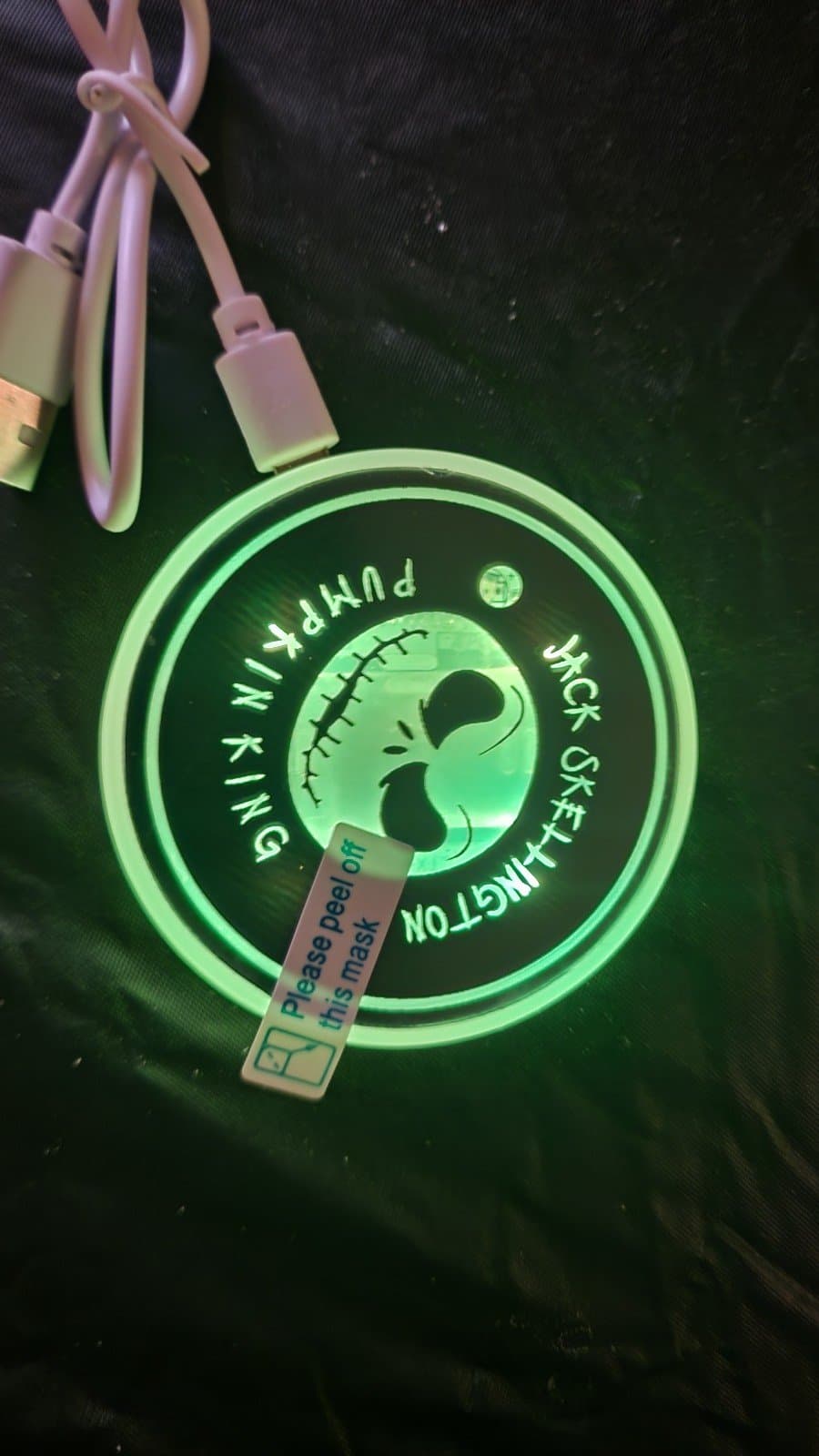 Car Cupholder Lights Jack Skellington Pumpkin King - Thumbnail 8