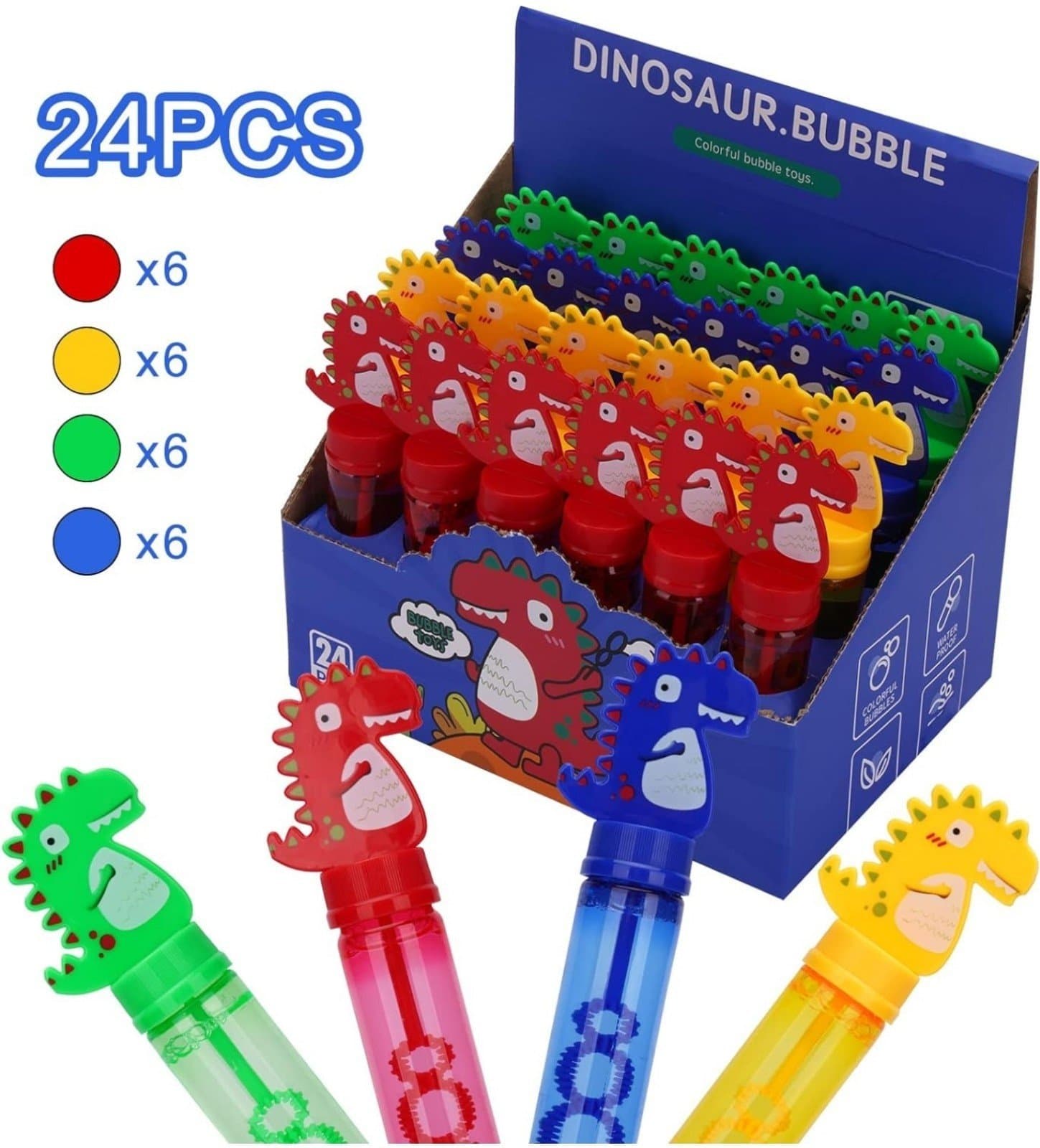 Dinosaur Bubbles 24pk Mini Bubbles - Thumbnail 3