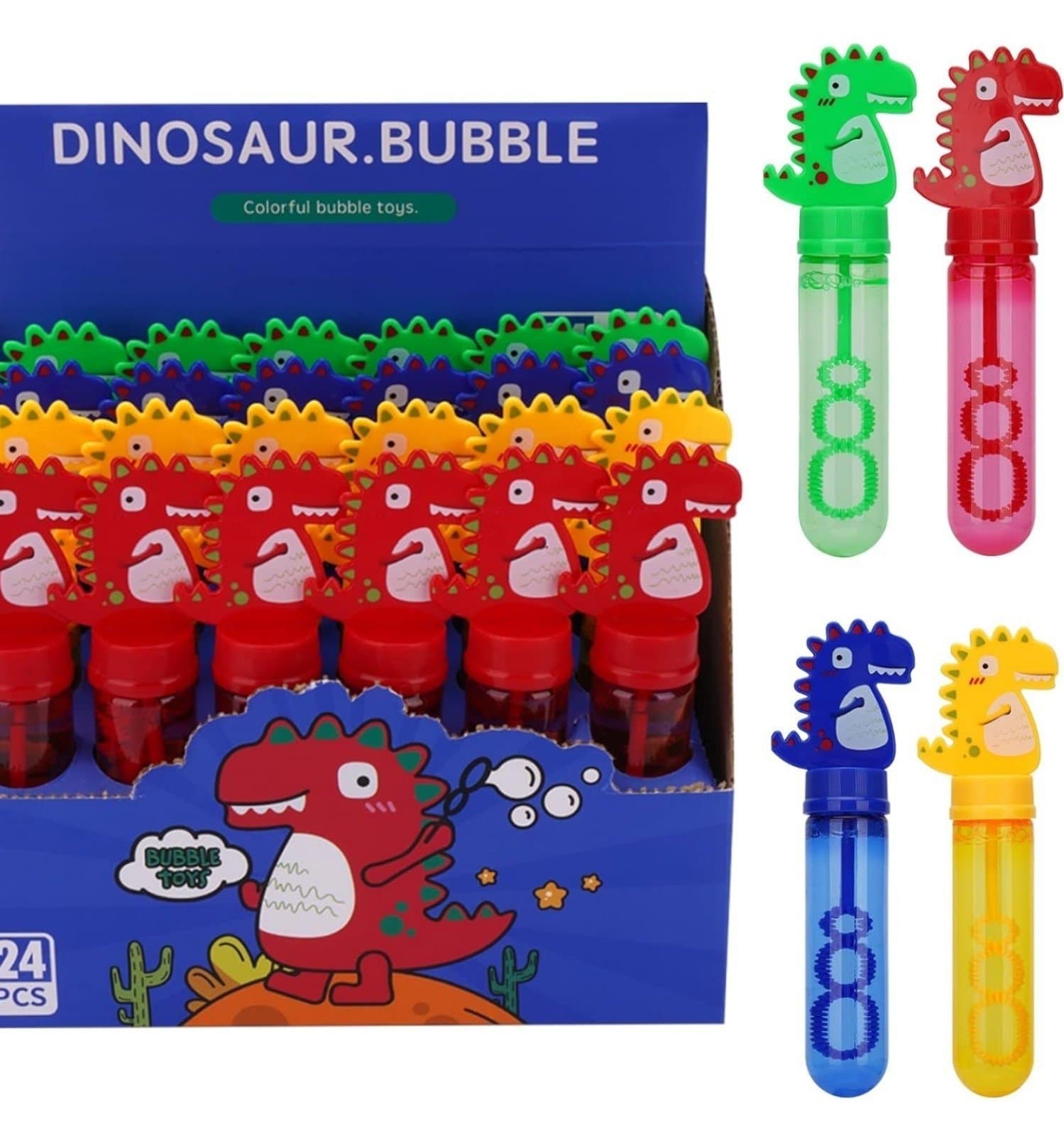 Dinosaur Bubbles 24pk Mini Bubbles - Thumbnail 4