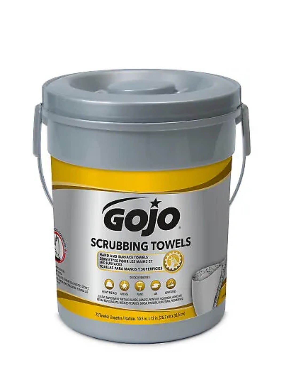 GOJO SCRUBBING TOWELS 72 COUNT BUCKET 6396-06 - Image 1
