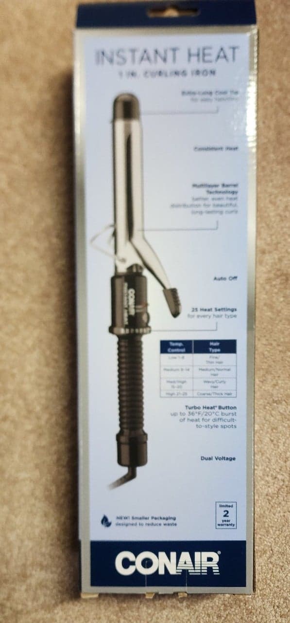 Conair Instant Heat 1" Curling Iron-NIB - Thumbnail 3
