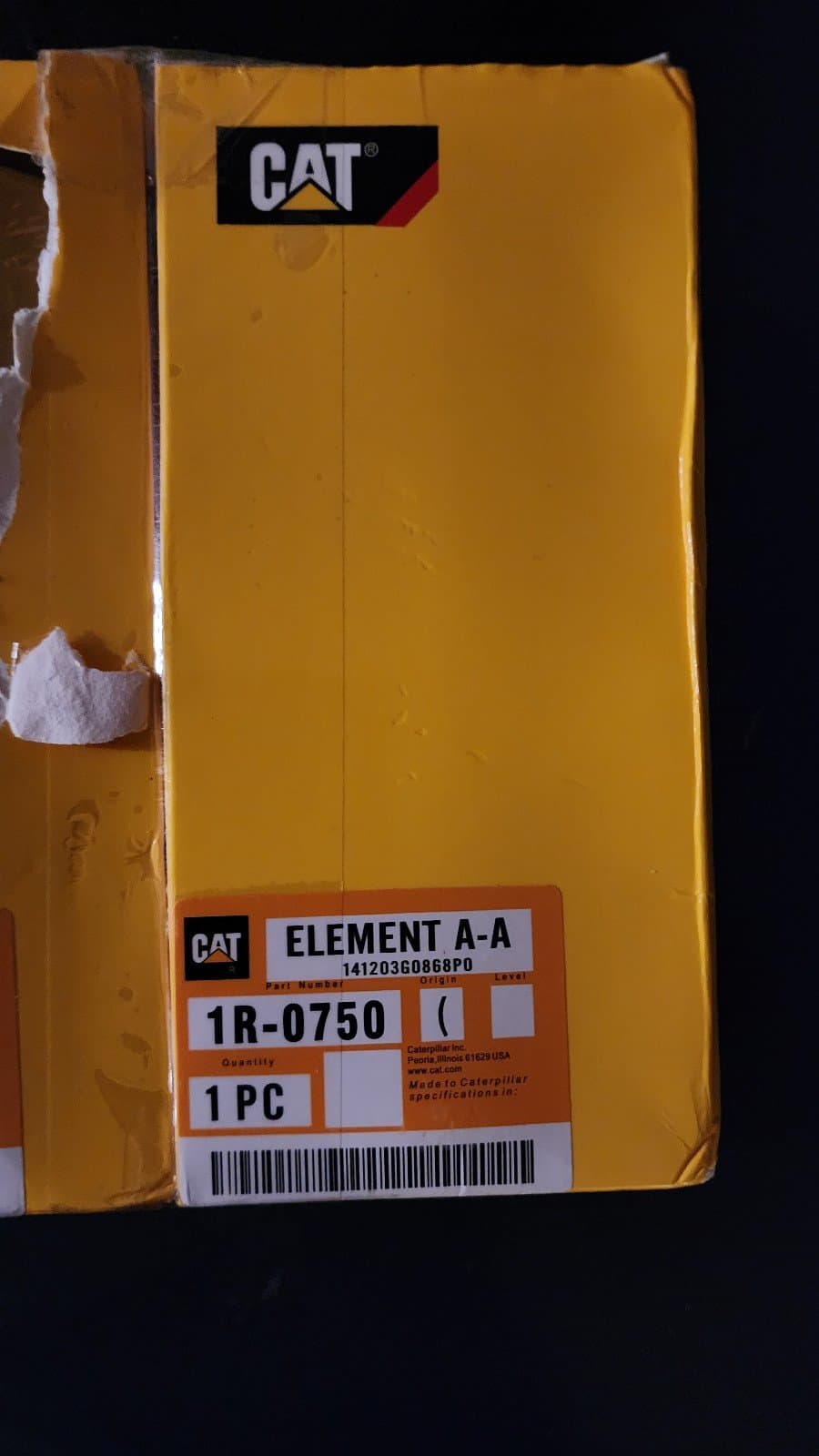 Caterpillar Filter 1R-0750 1R0750 Genuine 2 pack - Thumbnail 5