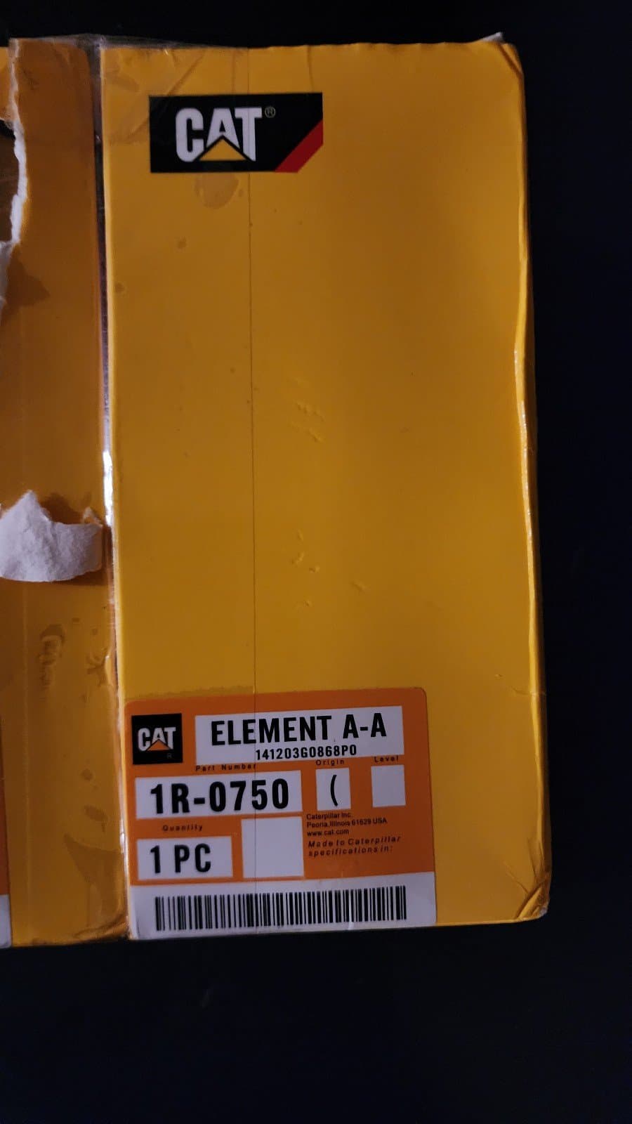 Caterpillar Filter 1R-0750 1R0750 Genuine 2 pack - Thumbnail 4