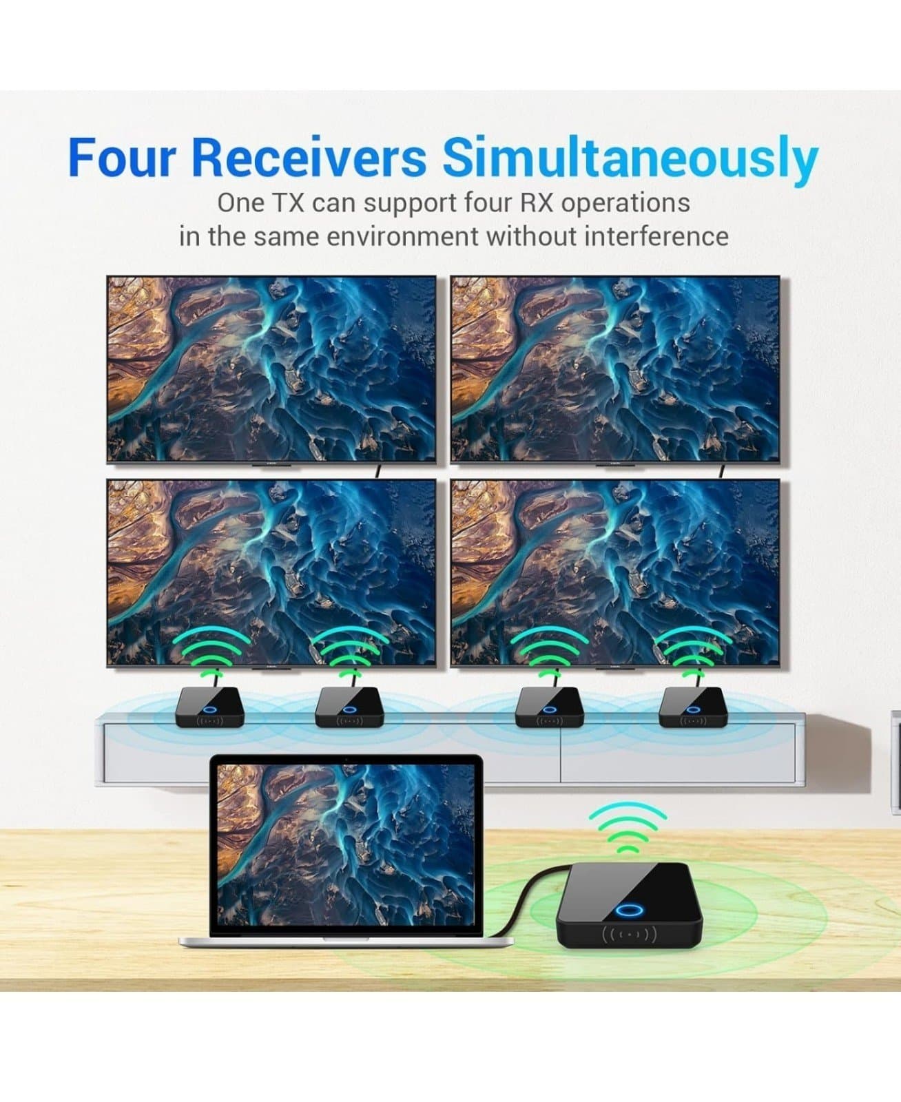 Wireless HDMI Transmitter and Receiver, Portable, 1080P 60HZ, 98F - Thumbnail 2