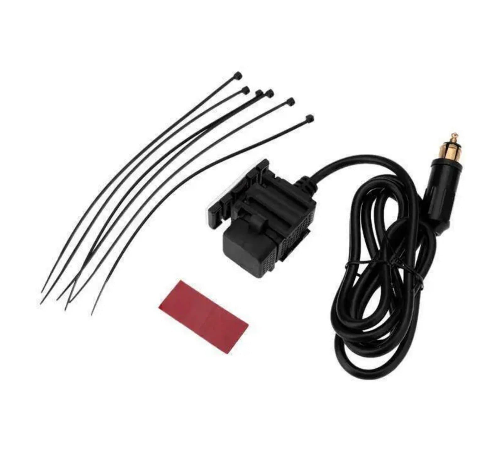 Waterproof Motorcycle Dual USB Charger Adapter Powerlet Din Hella Socket for BMW - Thumbnail 7