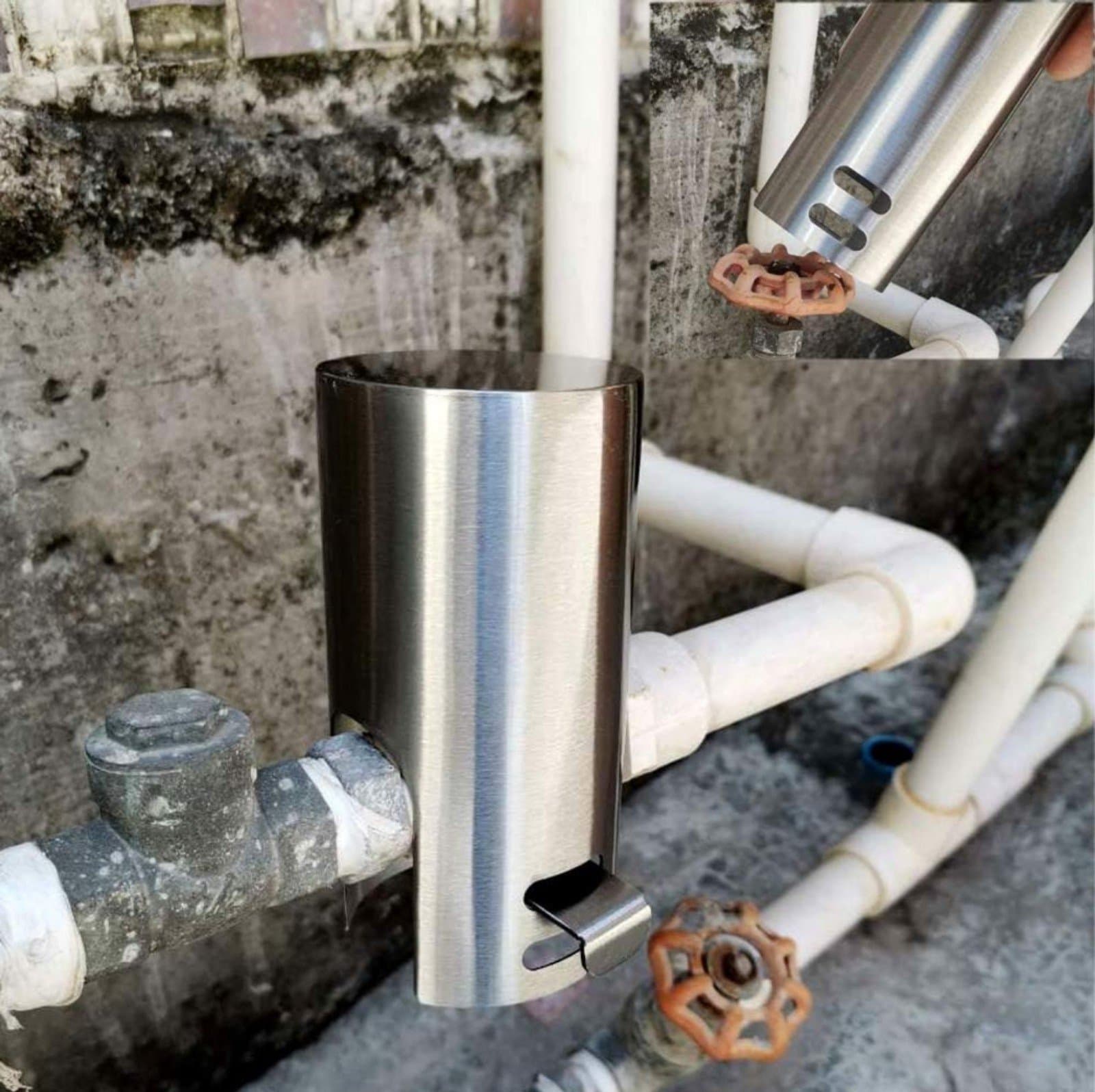 Outdoor Faucet Cover, 304 Stainless Steel Outdoor Faucet Lock Multifunctional Pr - Thumbnail 5