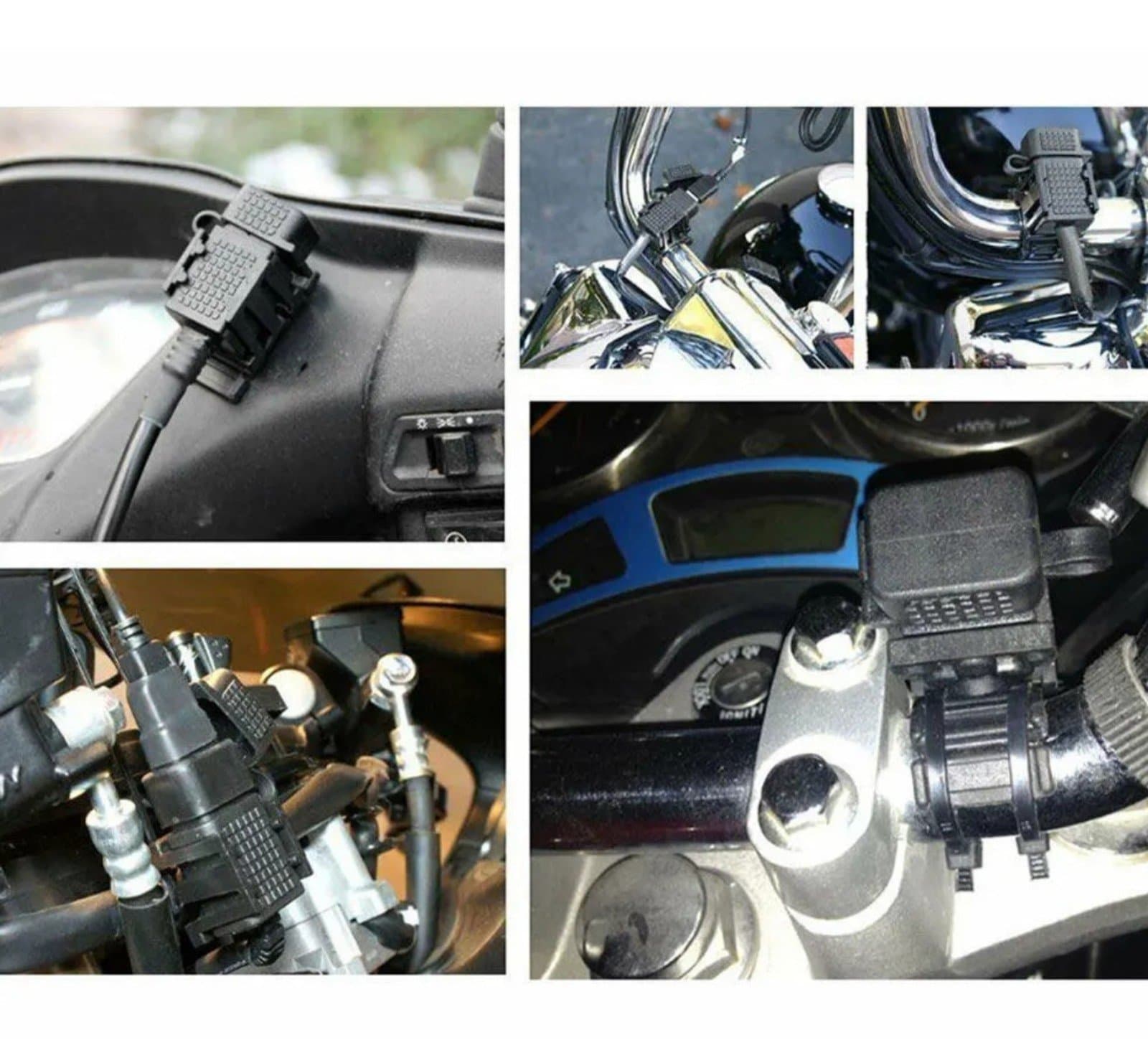 Waterproof Motorcycle Dual USB Charger Adapter Powerlet Din Hella Socket for BMW - Thumbnail 4