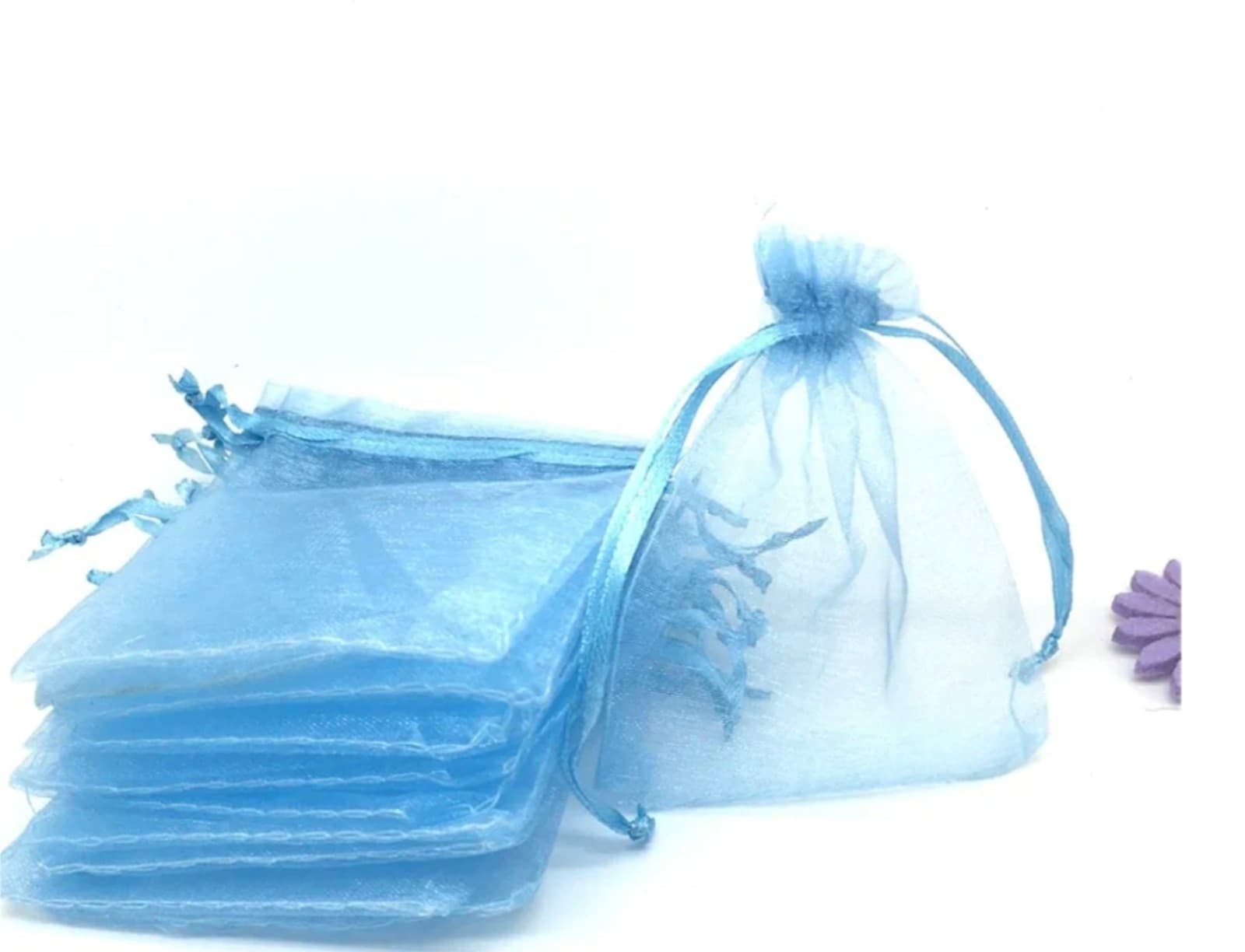 12x16 Inches Organza Gift Bags with Drawstring 50pcs - Image 1