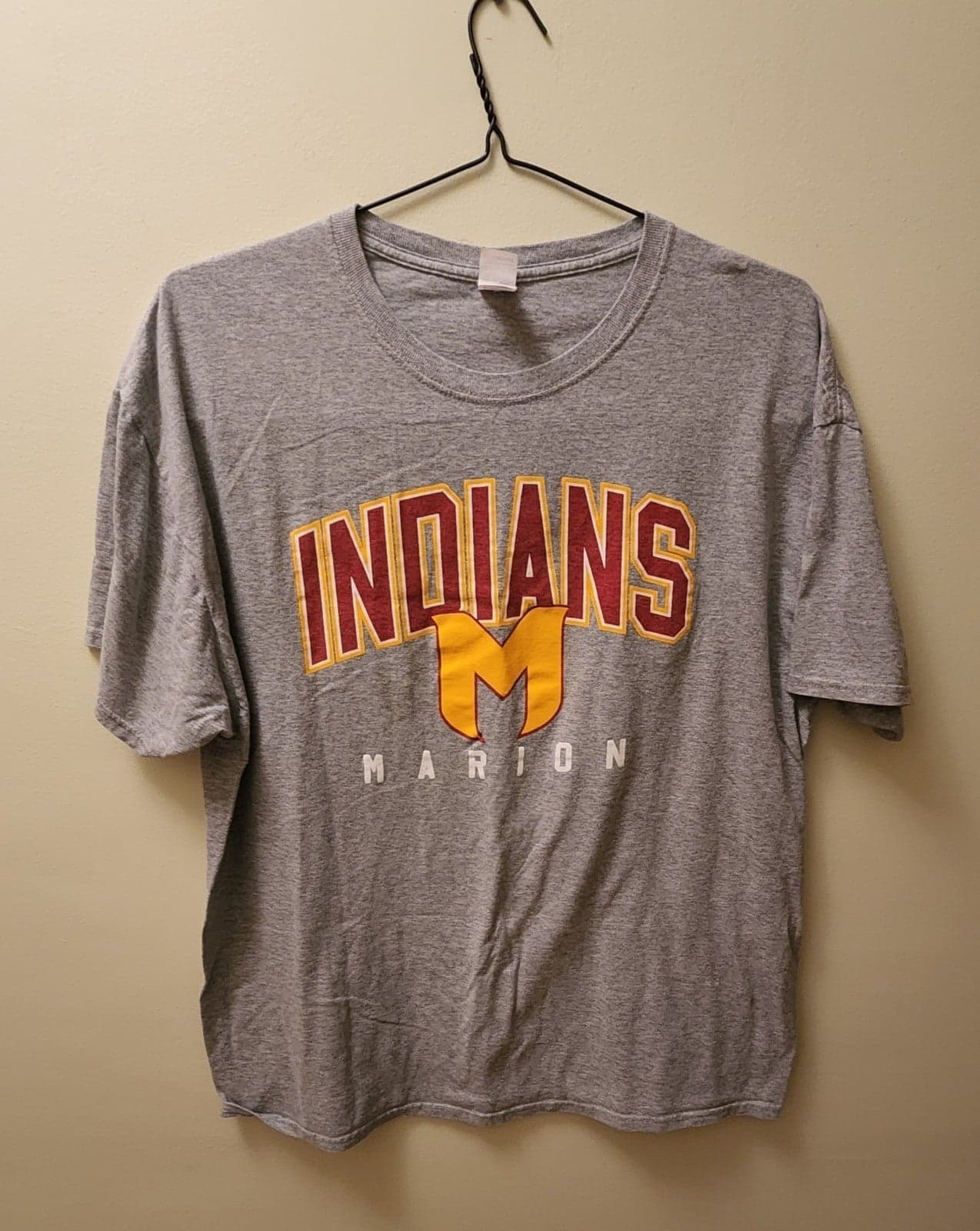 Men's Marion Indians T-shirt sz XL - Image 1