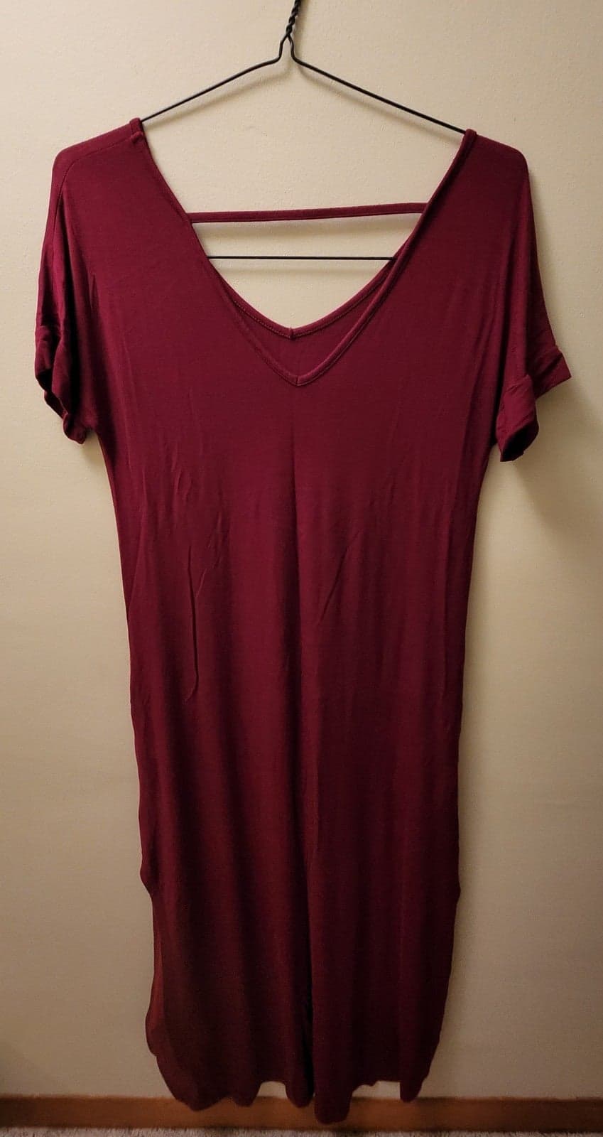 Women's burgundy dress sz Medium - Thumbnail 5
