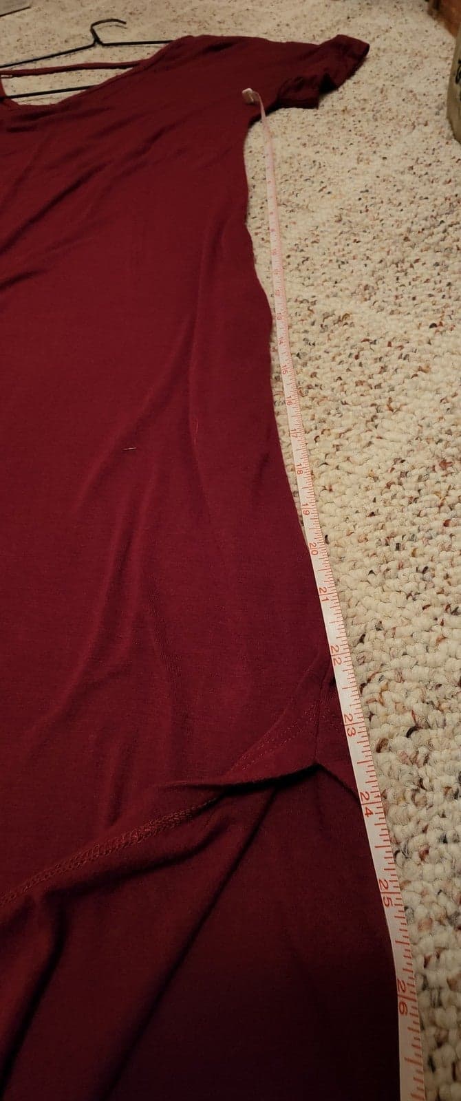 Women's burgundy dress sz Medium - Thumbnail 8