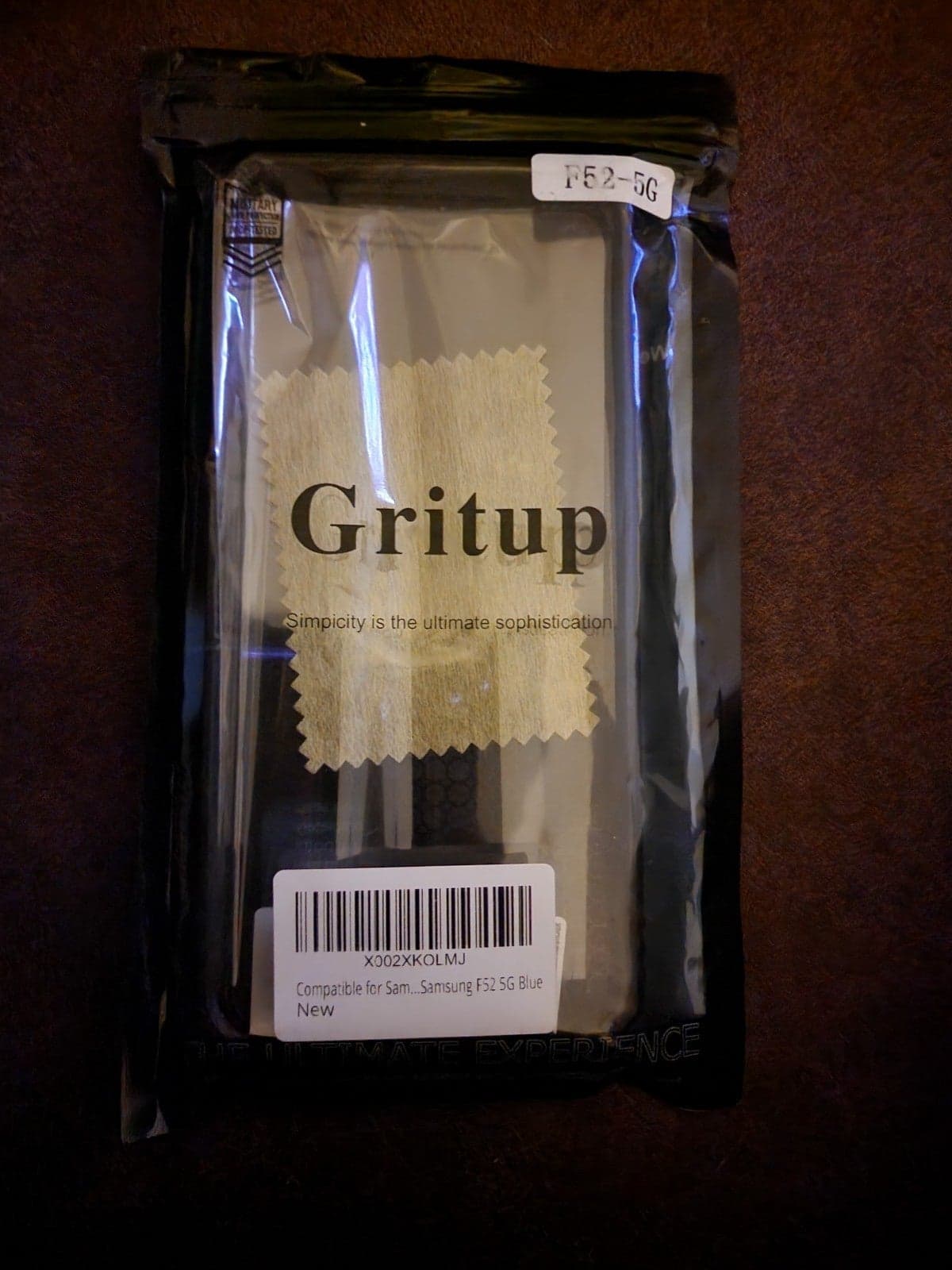 Samsung F52 case with screen protector-NIB - Image 1