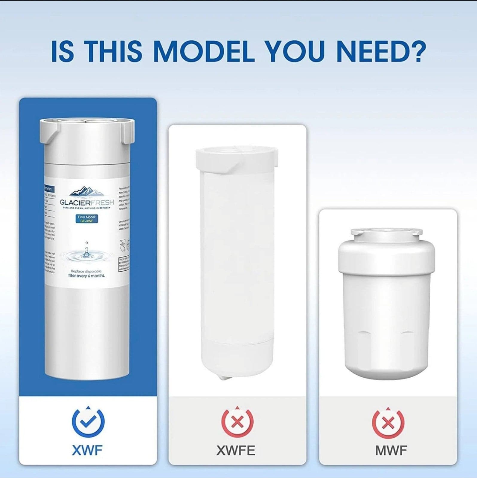 Glacier Fresh Water Filter Model GF-XWF - Thumbnail 2