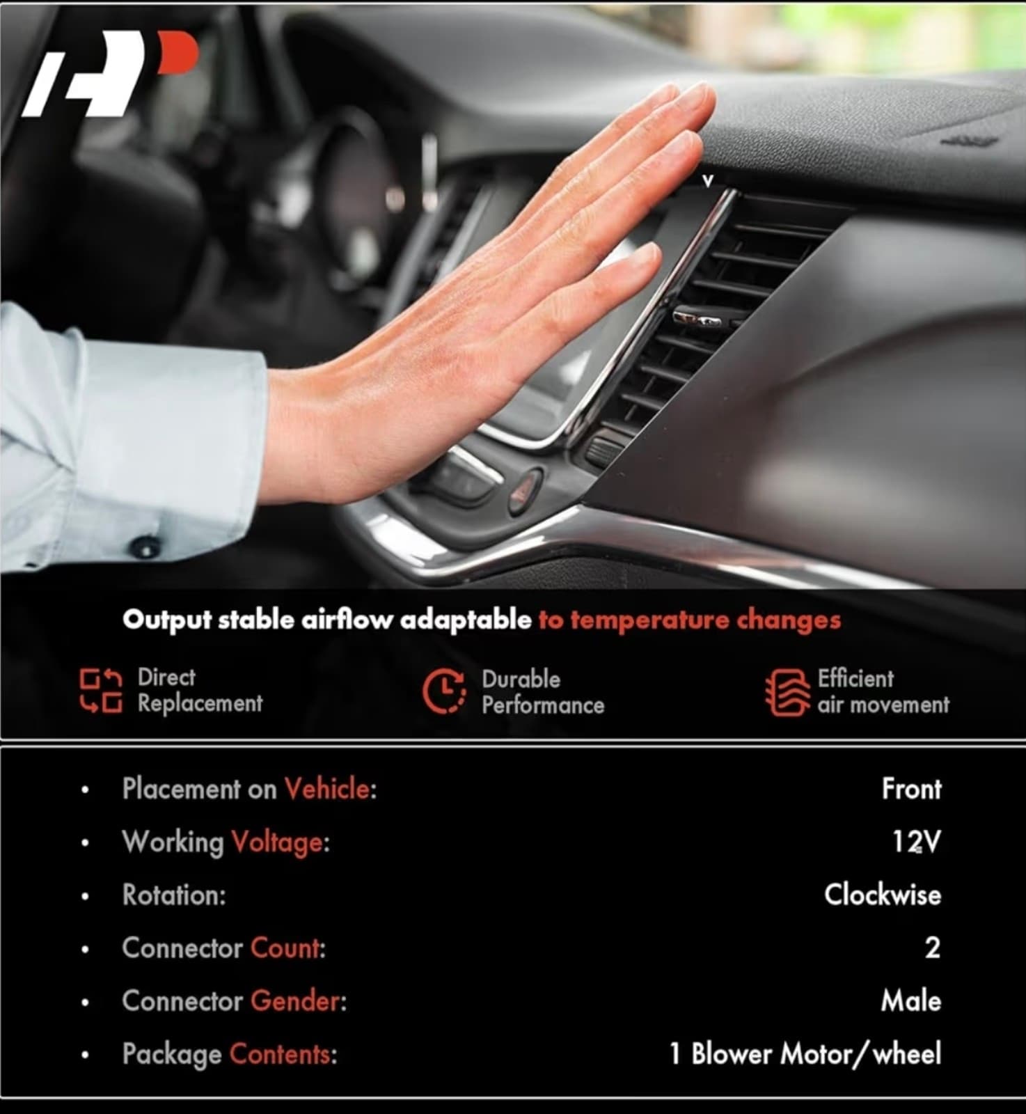 Heater Blower Motor with Fan Cage Ford & Lincoln Vehicles - F-150 Lincoln - Thumbnail 2