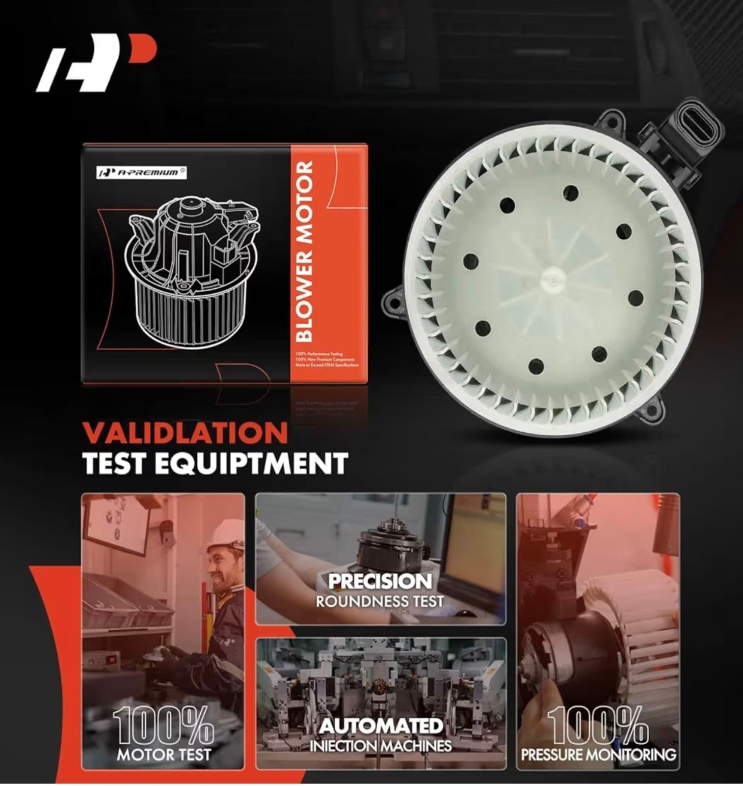 Heater Blower Motor with Fan Cage Ford & Lincoln Vehicles - F-150 Lincoln - Thumbnail 6