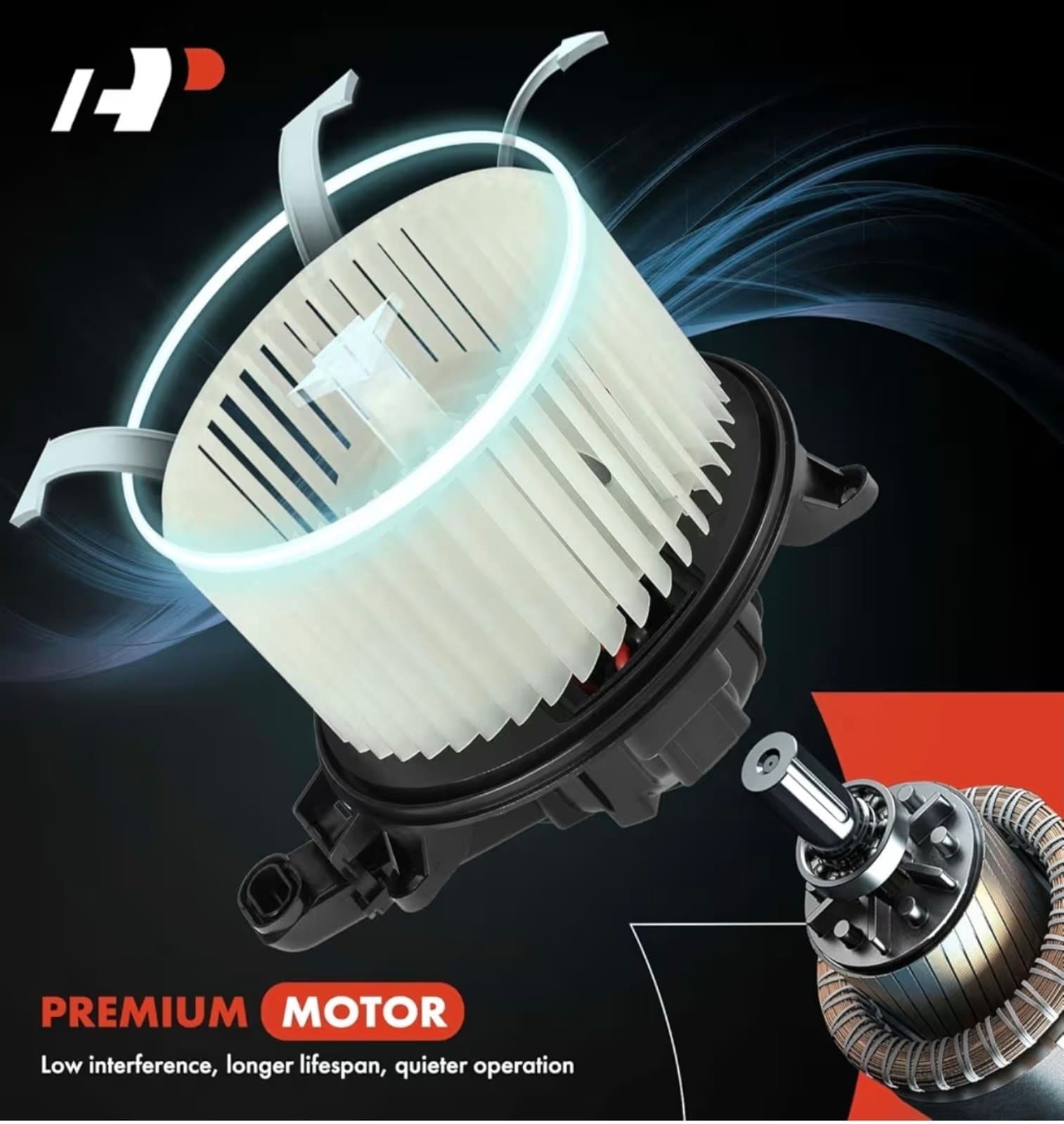 Heater Blower Motor with Fan Cage Ford & Lincoln Vehicles - F-150 Lincoln - Thumbnail 5