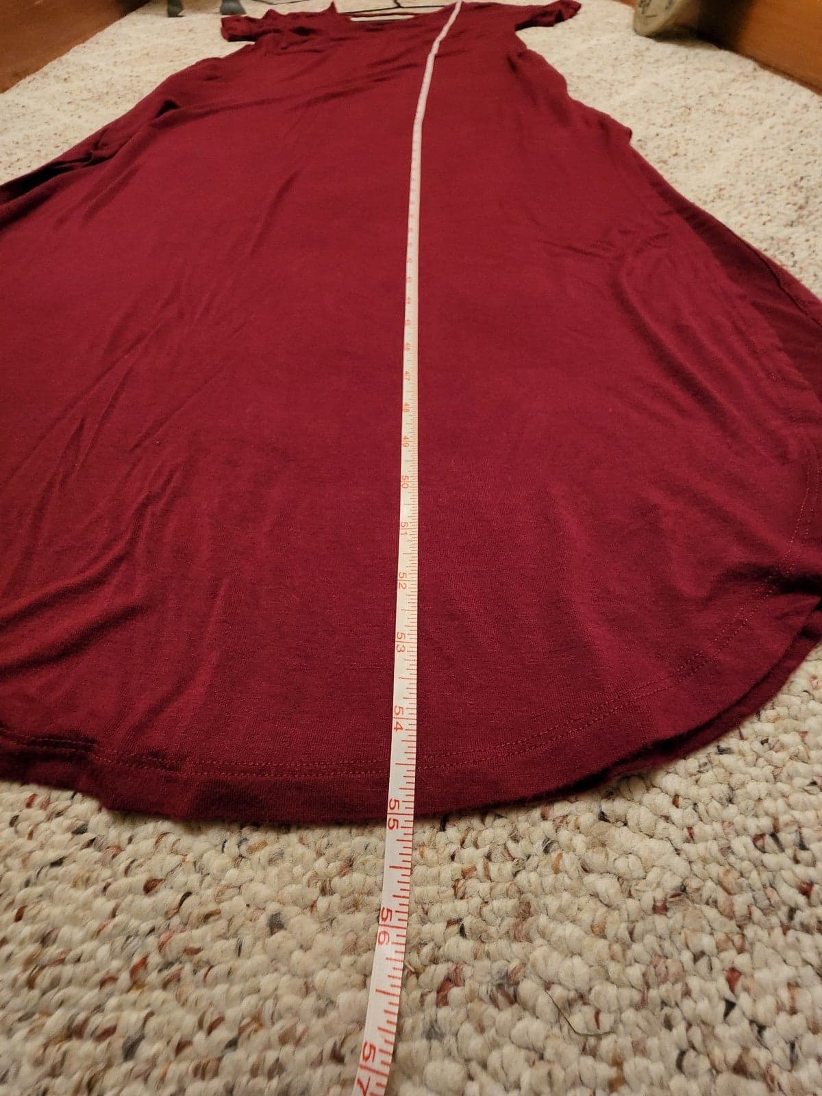 Women's burgundy dress sz Medium - Thumbnail 9
