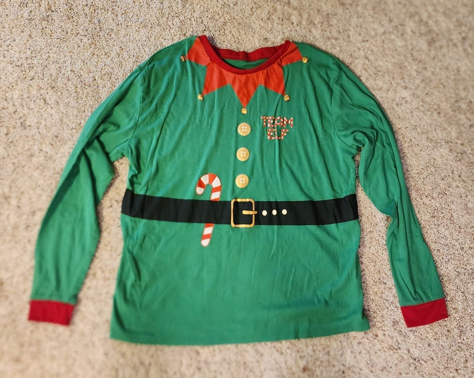 Merry Moments Christmas Elf Pajamas szXL - Thumbnail 4
