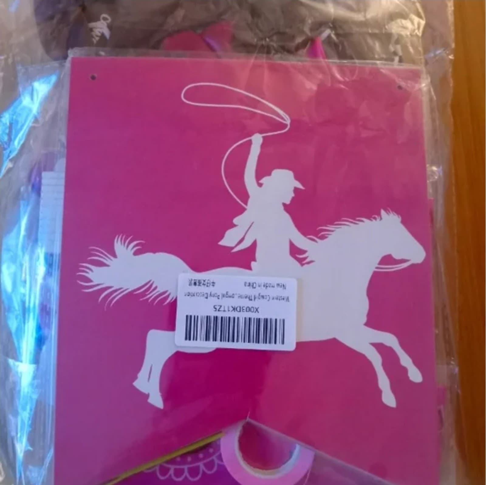 Cowgirl Themed Birthday Supplies - Image 1