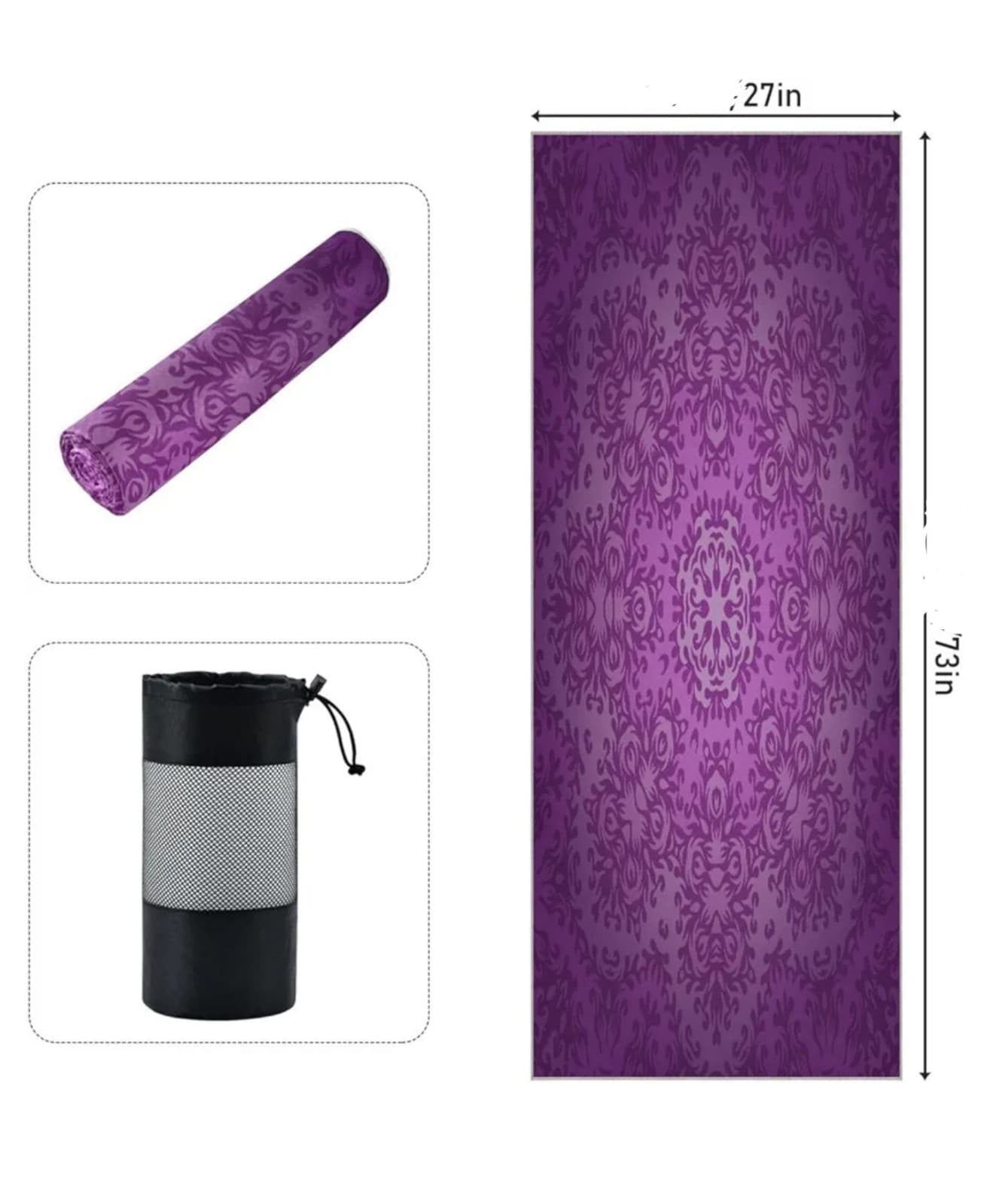 Camping Towel - Non Slip Sweat Absorbent Towel Portable - Thumbnail 3