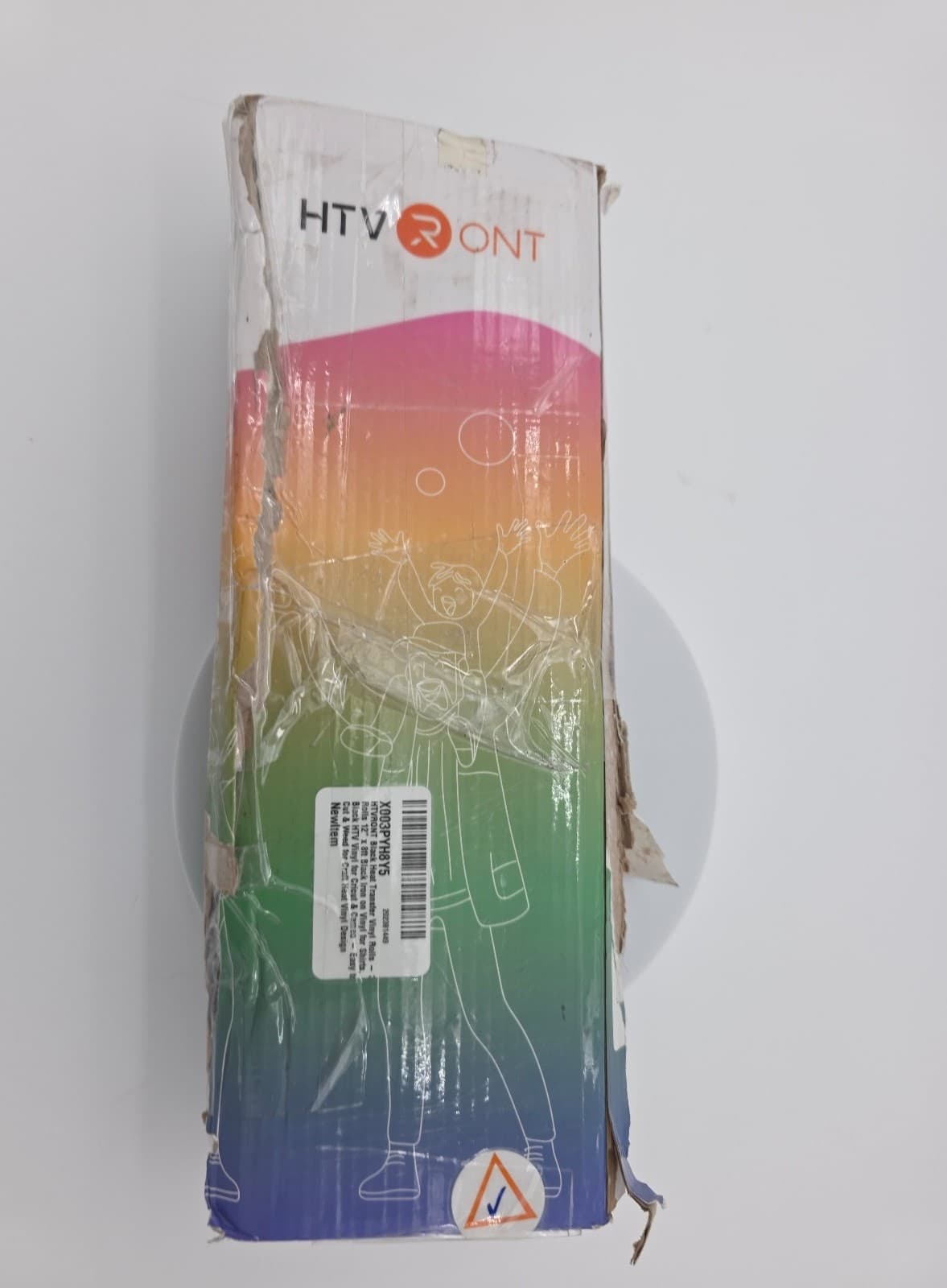 Black Heat Transfer Vinyl 12in x 8ft - Image 1