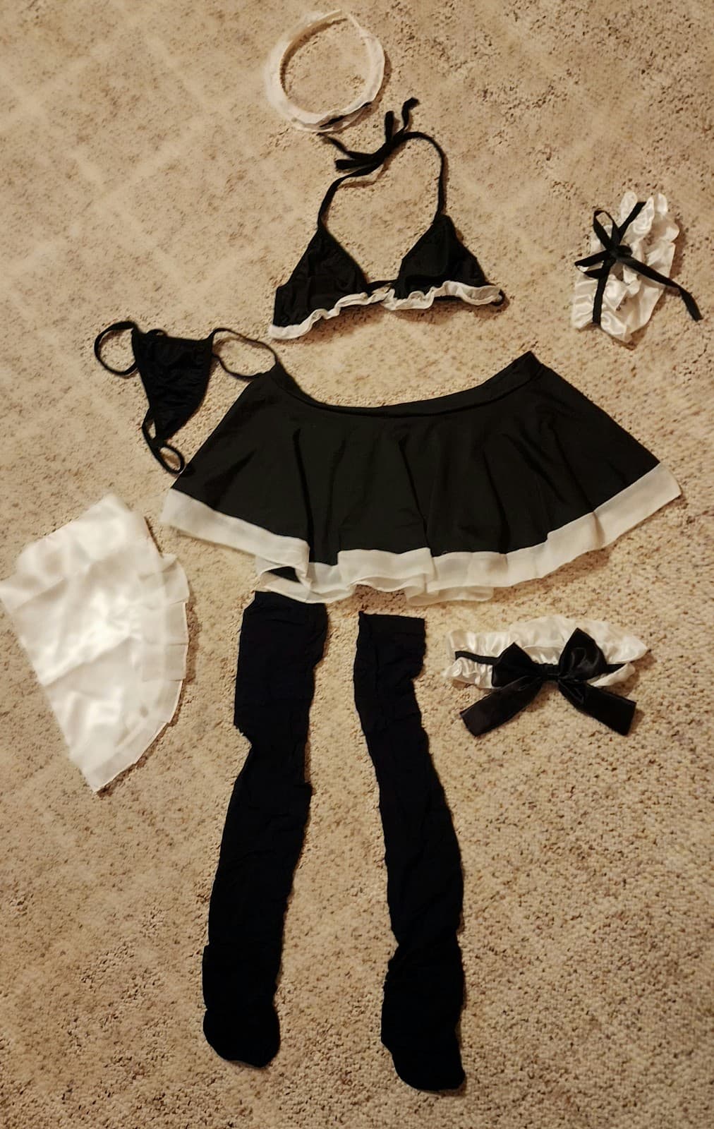 Women's French Maid 7pc Costume sz M/L - Image 1