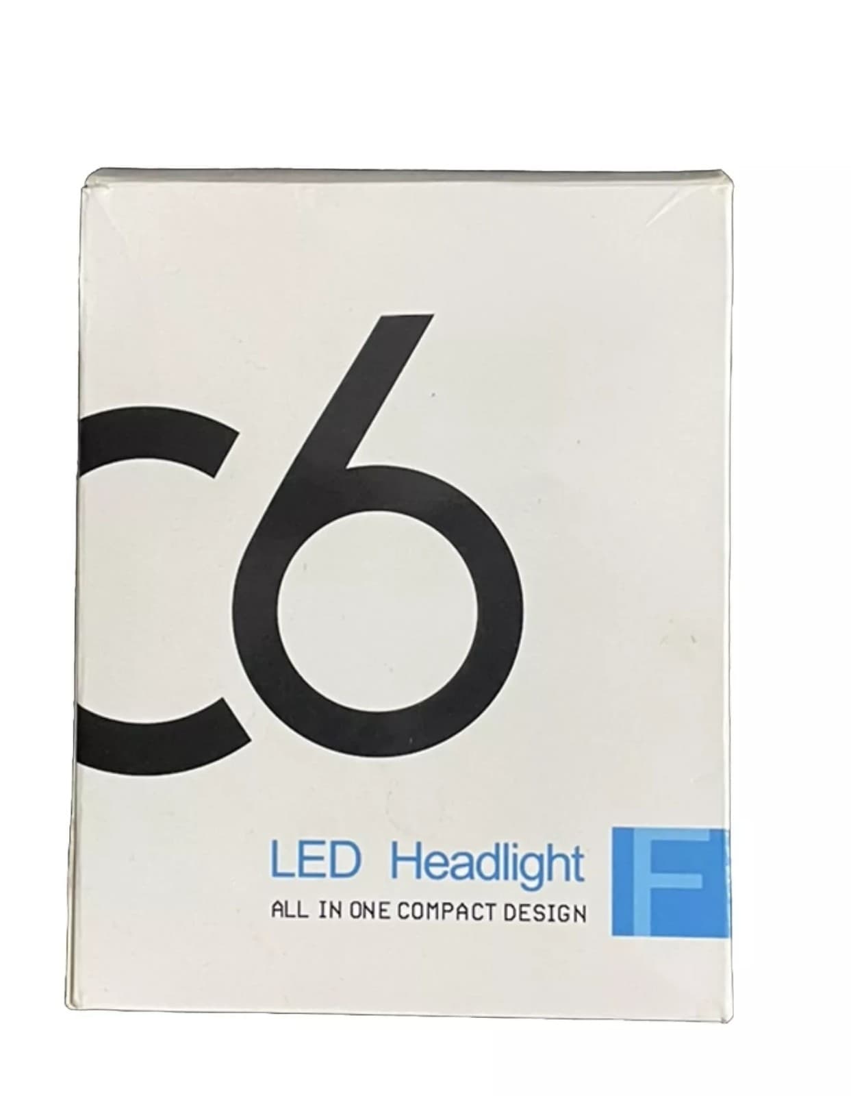 C6 (HB4) 9006 LED Headlight Kit 6500K White Low Beam Bulbs - Image 1