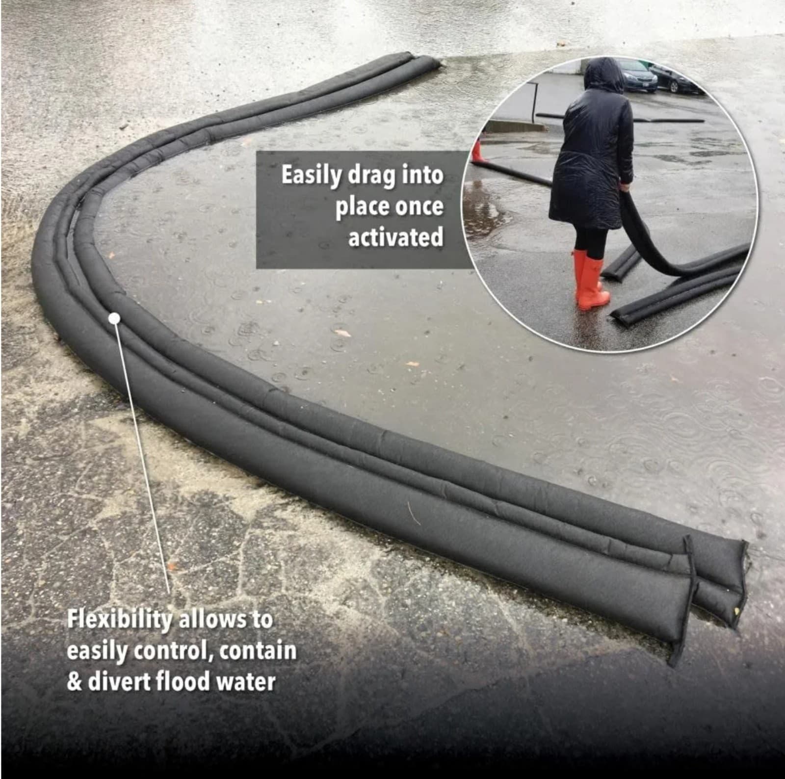 Quick Dam 17 ft. x 3.5 in. Flood Barrier - Thumbnail 6