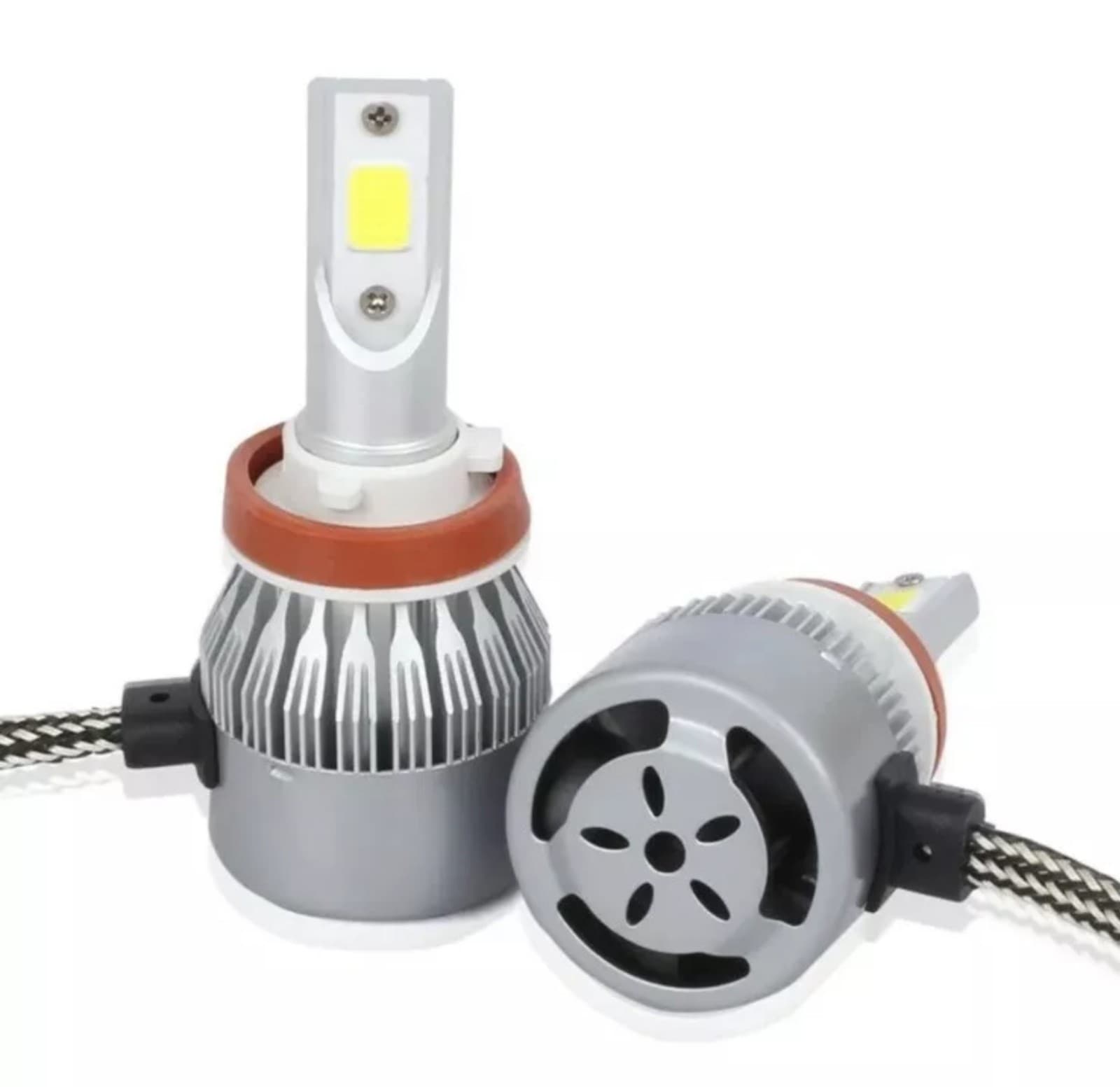 C6 (HB4) 9006 LED Headlight Kit 6500K White Low Beam Bulbs - Thumbnail 4