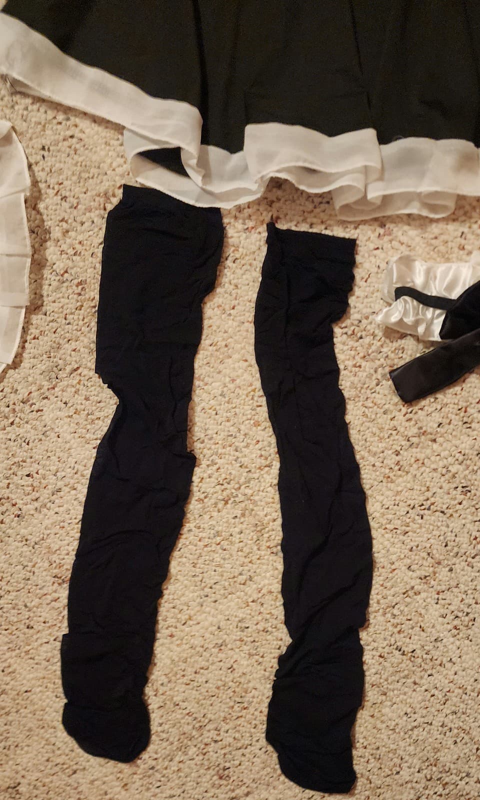 Women's French Maid 7pc Costume sz M/L - Thumbnail 3