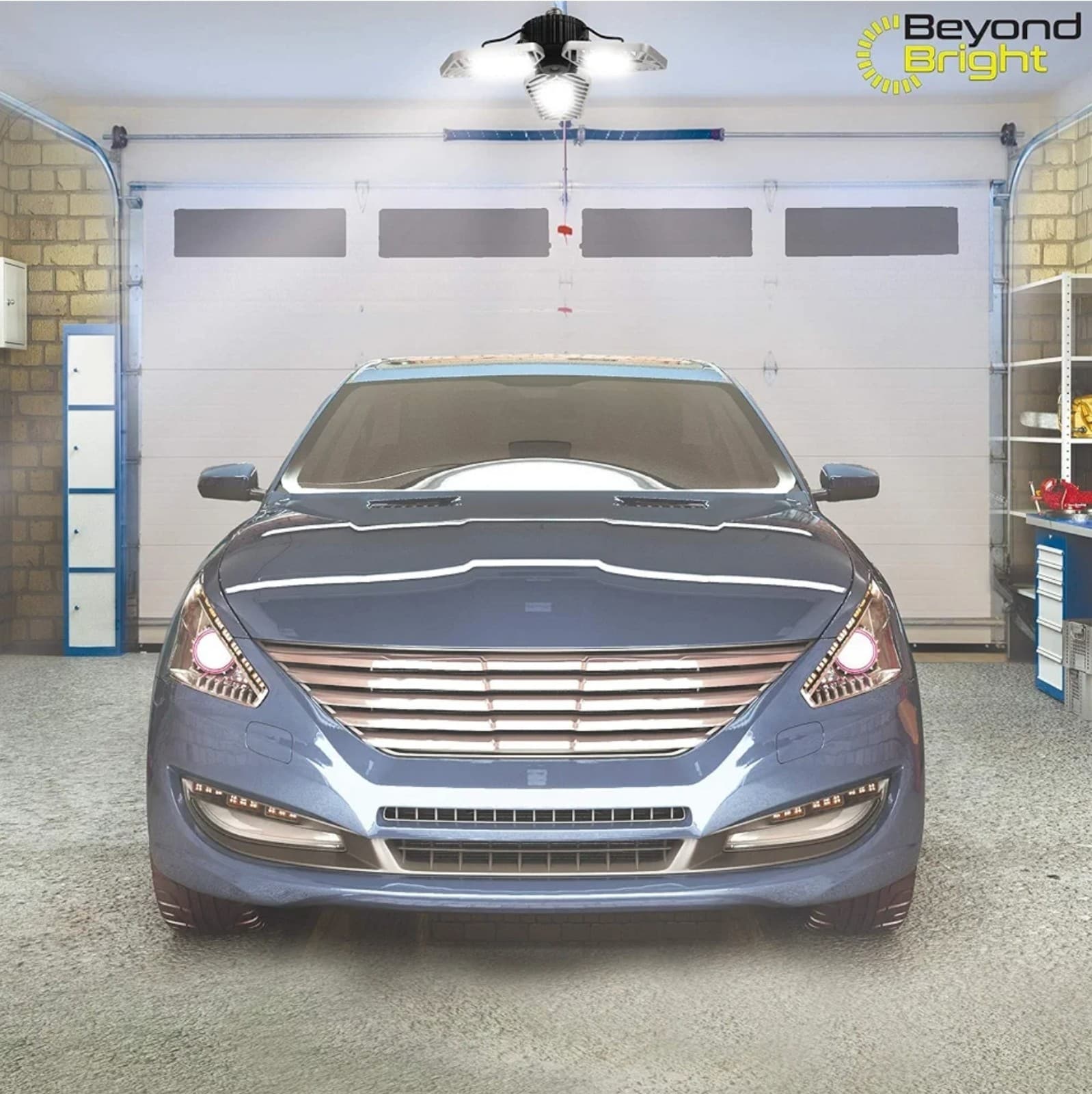 Beyond Bright LED Garage Light - 3 Adjustable Panels, Energy Efficient - Thumbnail 5