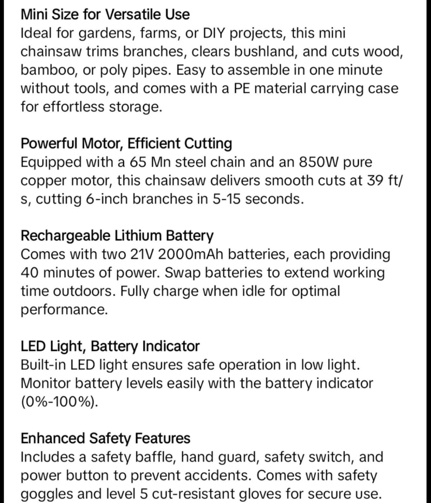 Mini Chainsaw - Thumbnail 9