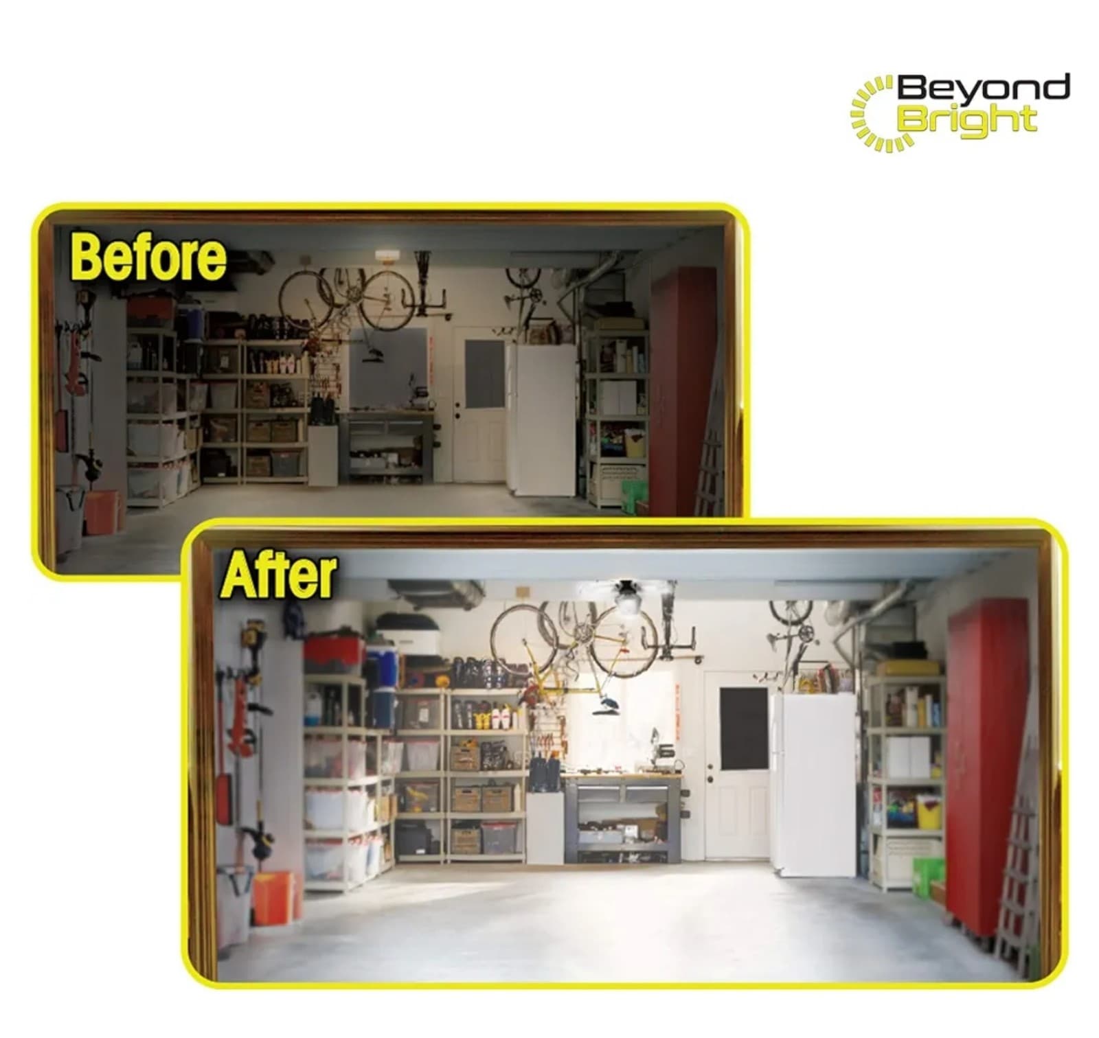 Beyond Bright LED Garage Light - 3 Adjustable Panels, Energy Efficient - Thumbnail 4