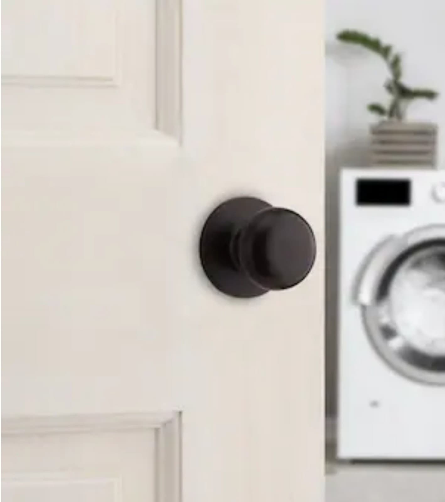 Door Knobs RELIABILT Baron Antique Bronze Interior Hall/Closet Passage Door Knob - Thumbnail 4