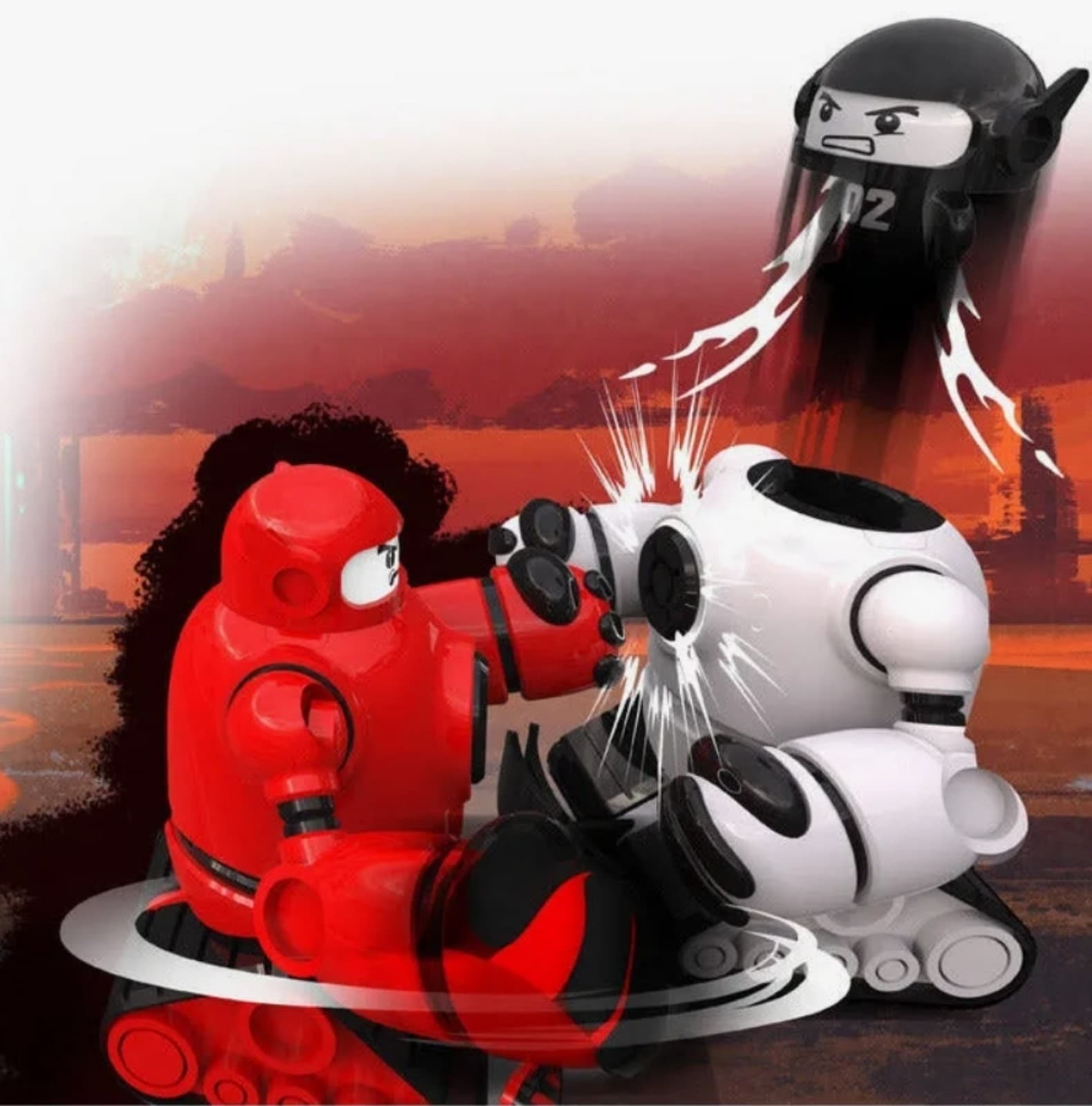 Remote Control Fighting Robots By Sharper Image - Thumbnail 2