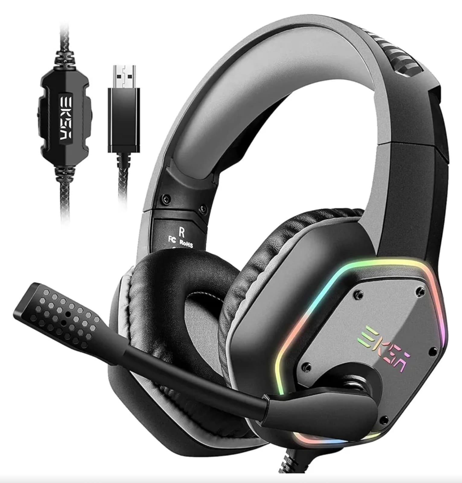 Gaming Headset for PC, Computer Headphones with Microphone/Mic Noise Cancelling - Image 1