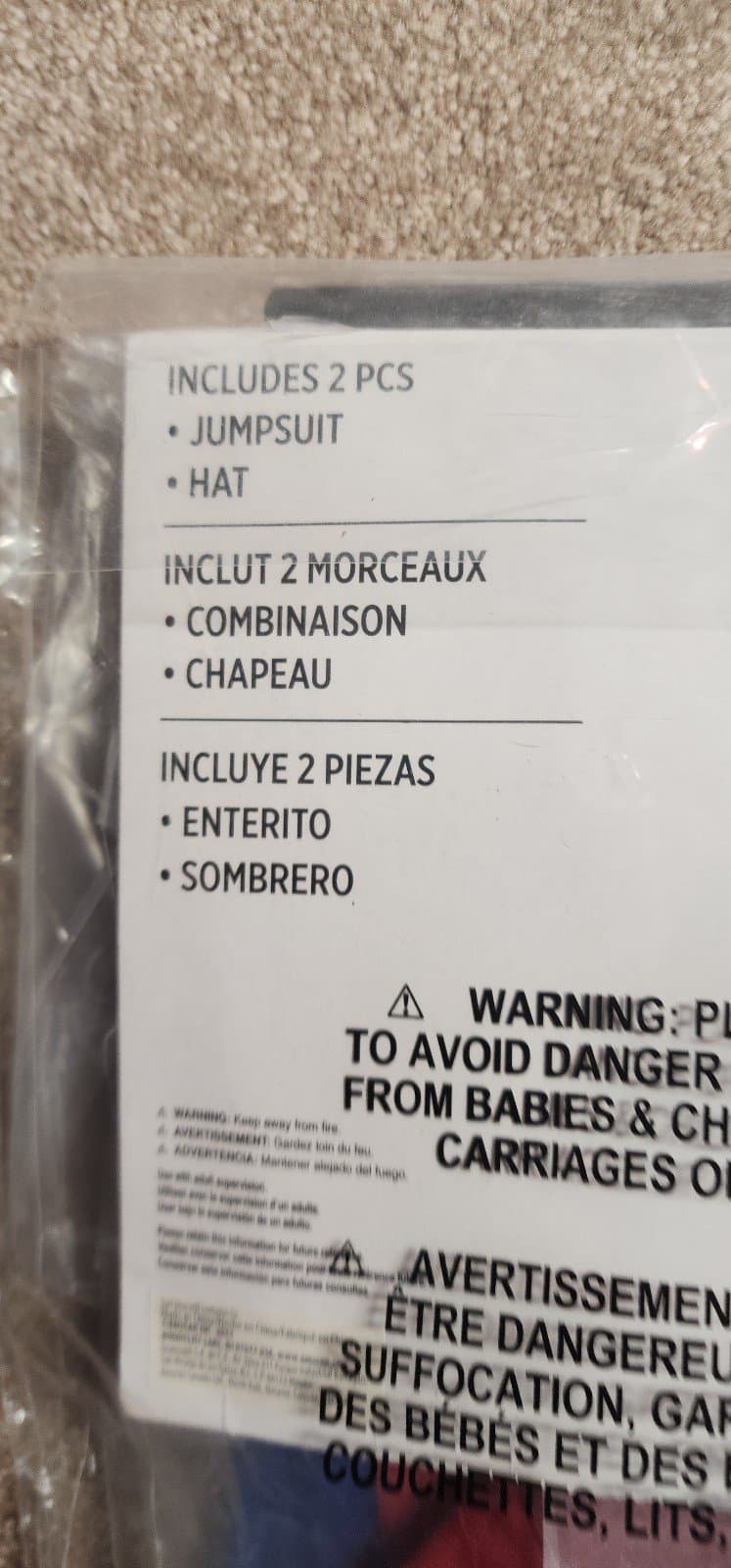 Fireman Costume size 6-12 Months - Thumbnail 3